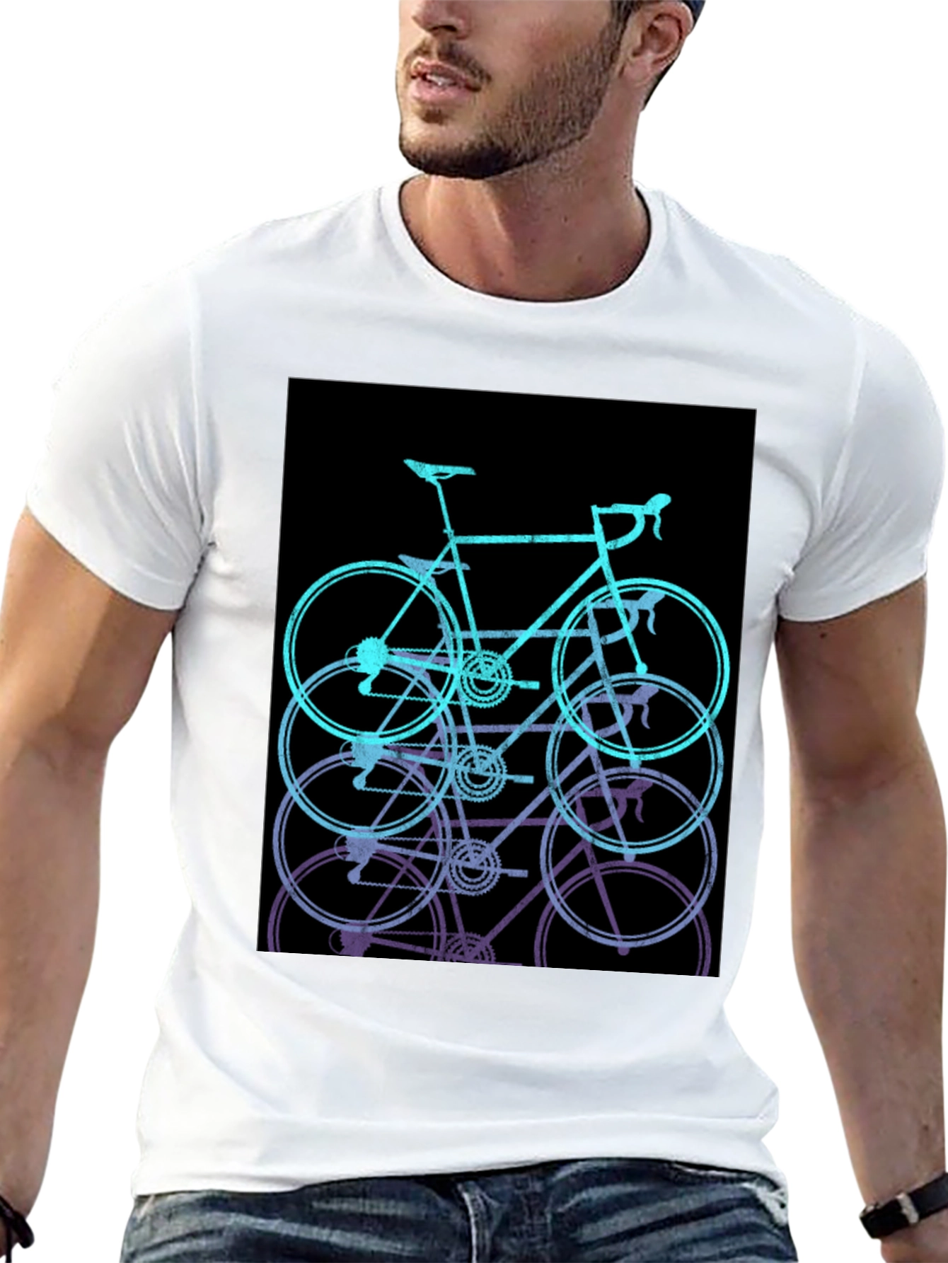 Bike Stack Graphic Tee - Ride in Style