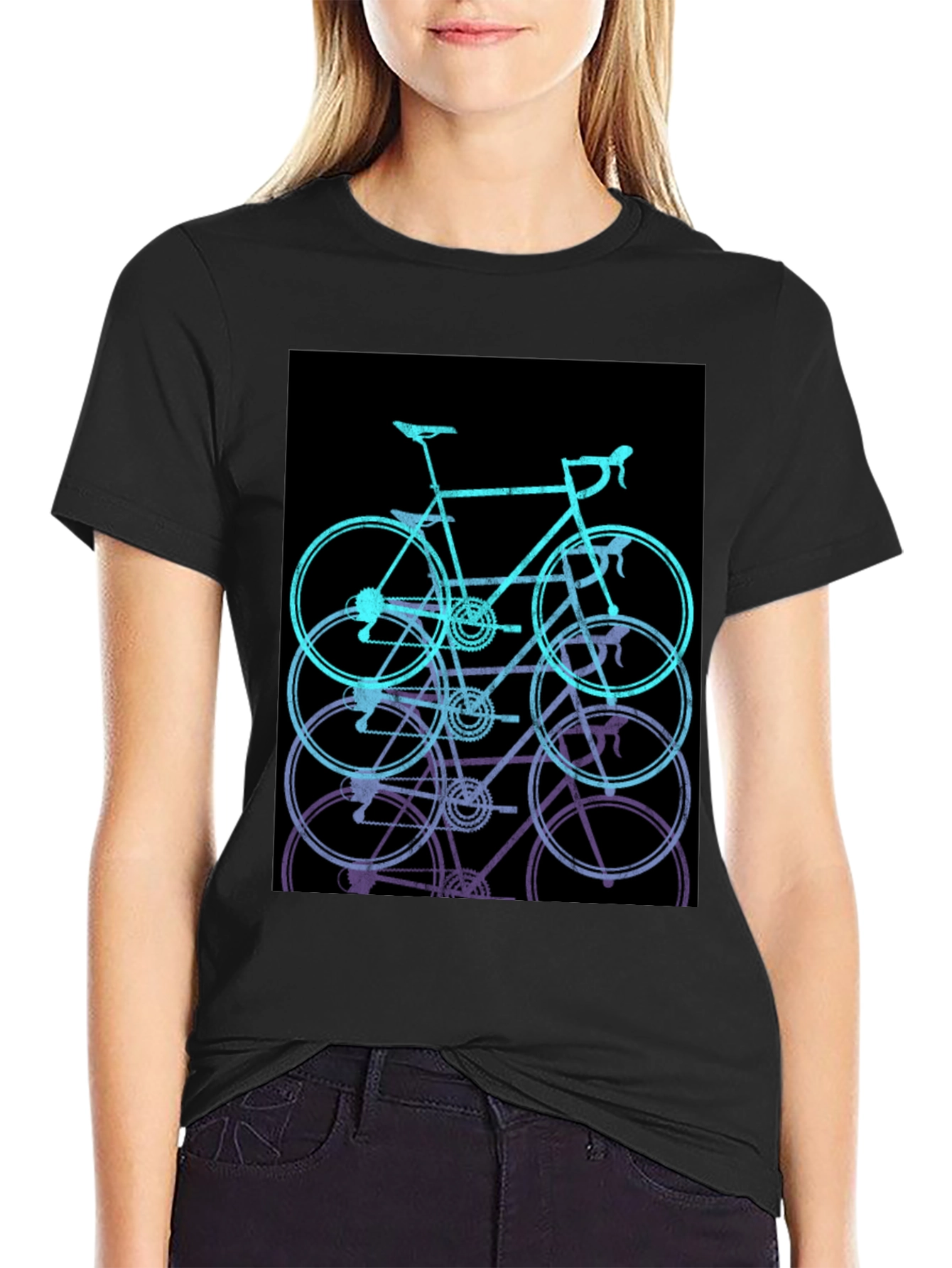Bike Stack Graphic Tee - Ride in Style