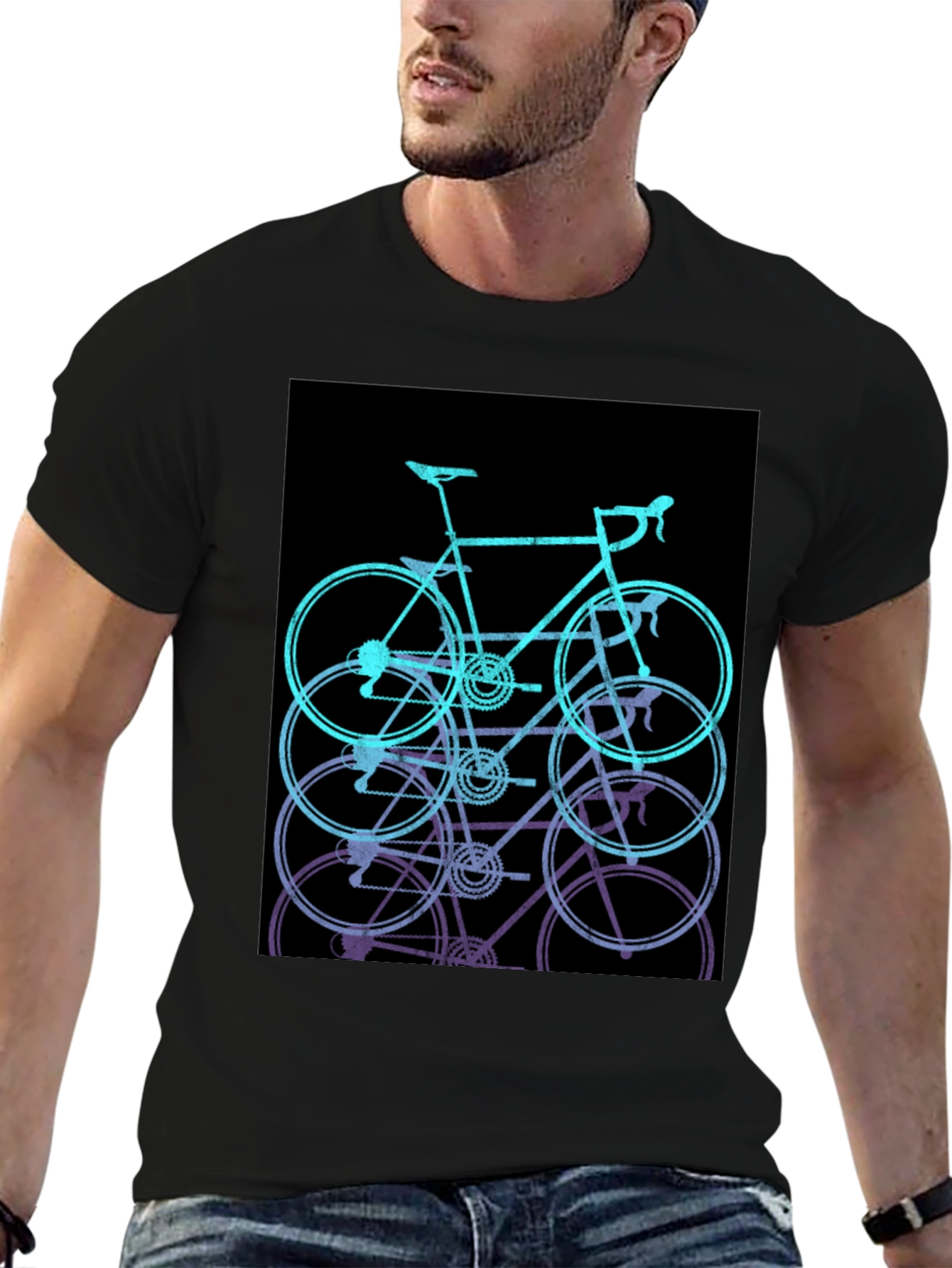 Bike Stack Graphic Tee - Ride in Style