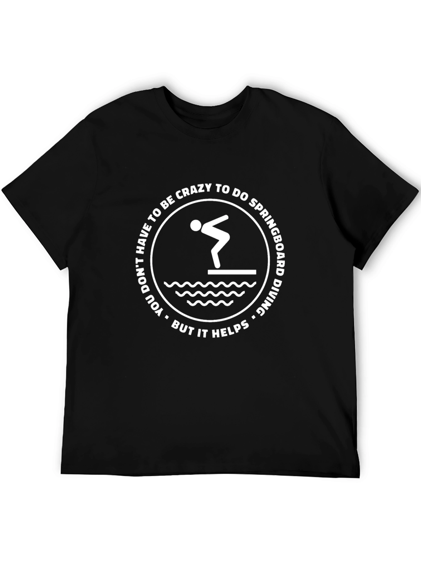 Crazy Springboard Diving Graphic T-Shirt