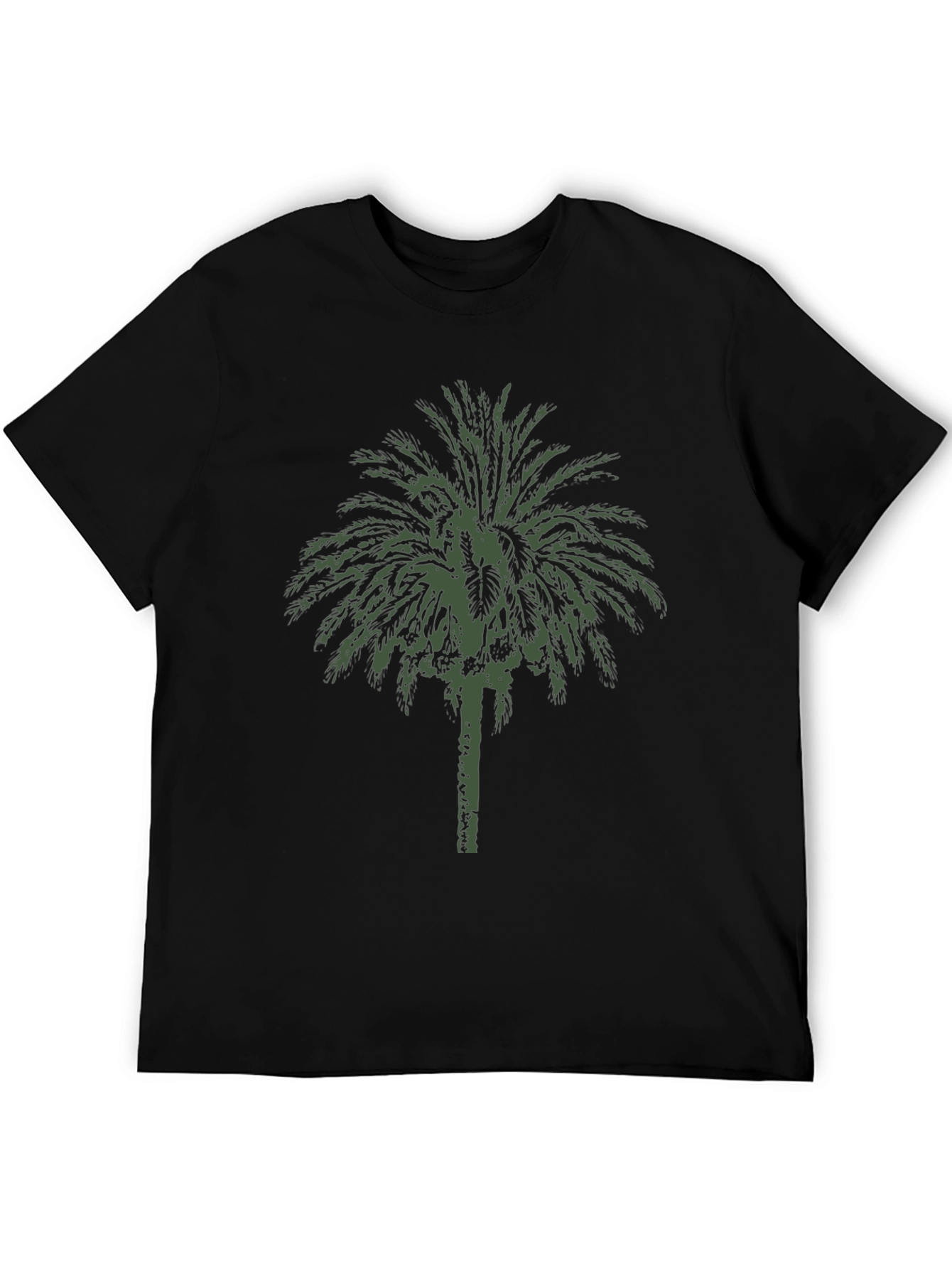 Palm Tree Graphic Black T-Shirt
