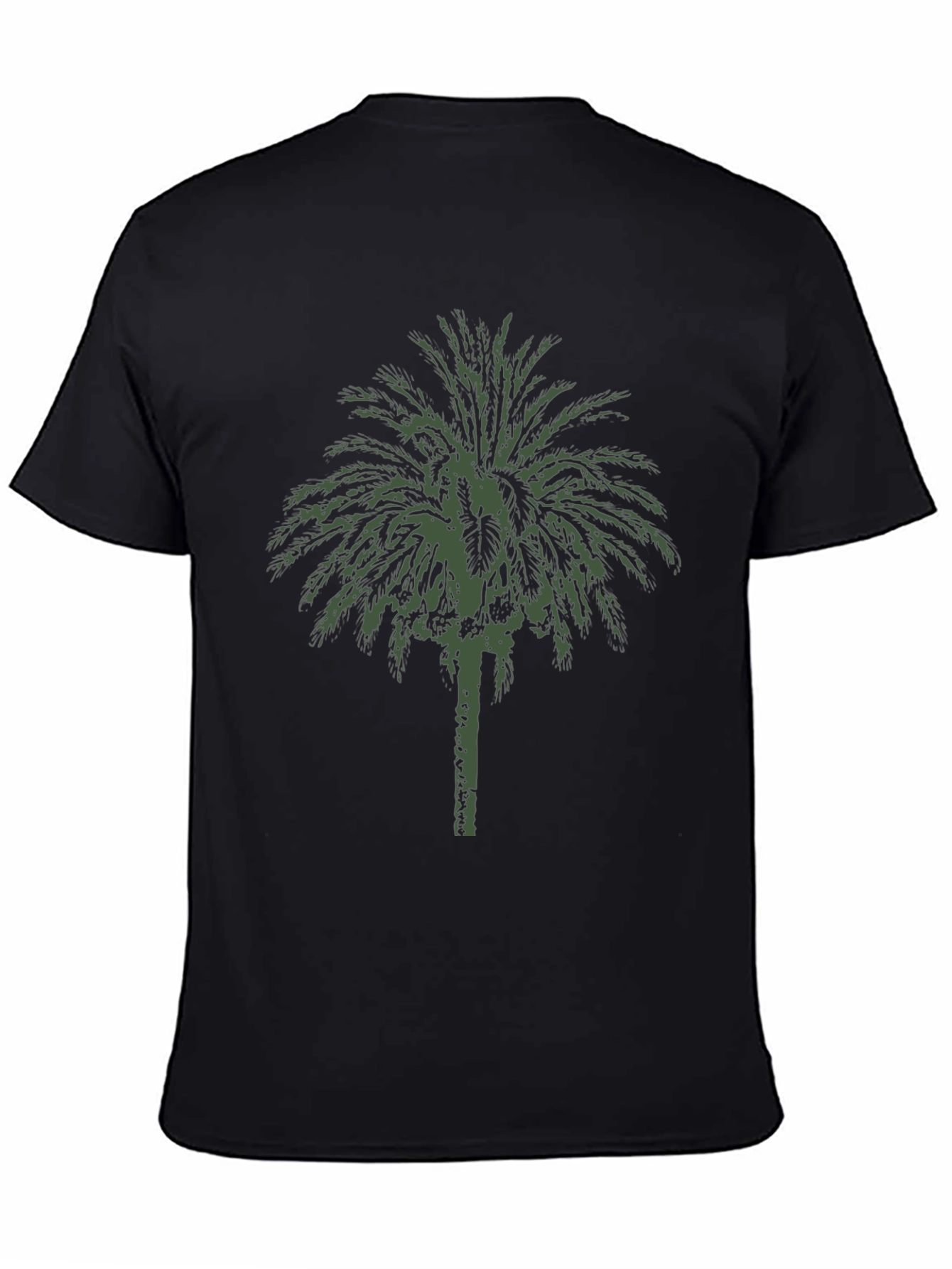 Palm Tree Graphic Black T-Shirt