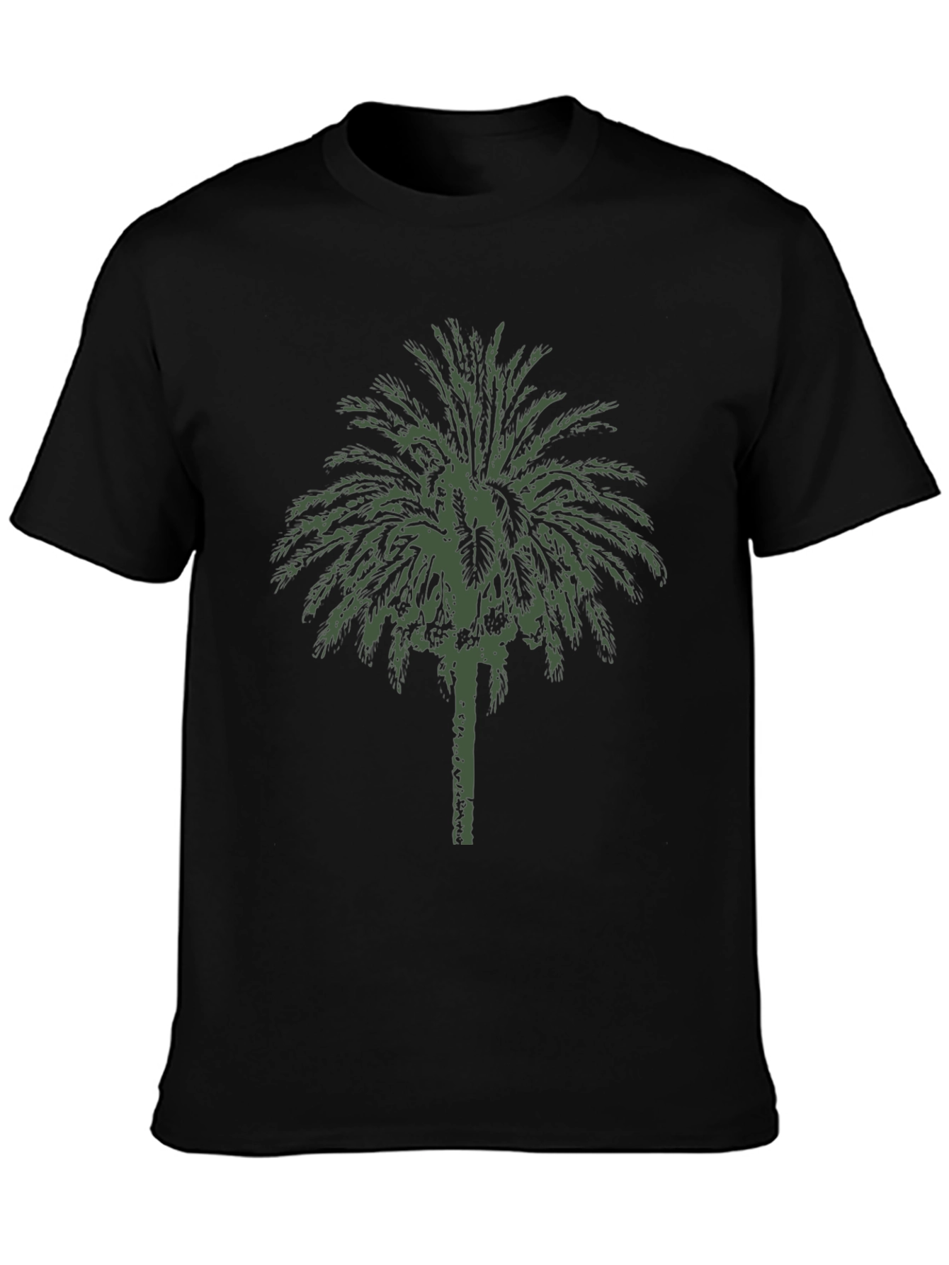 Palm Tree Graphic Black T-Shirt