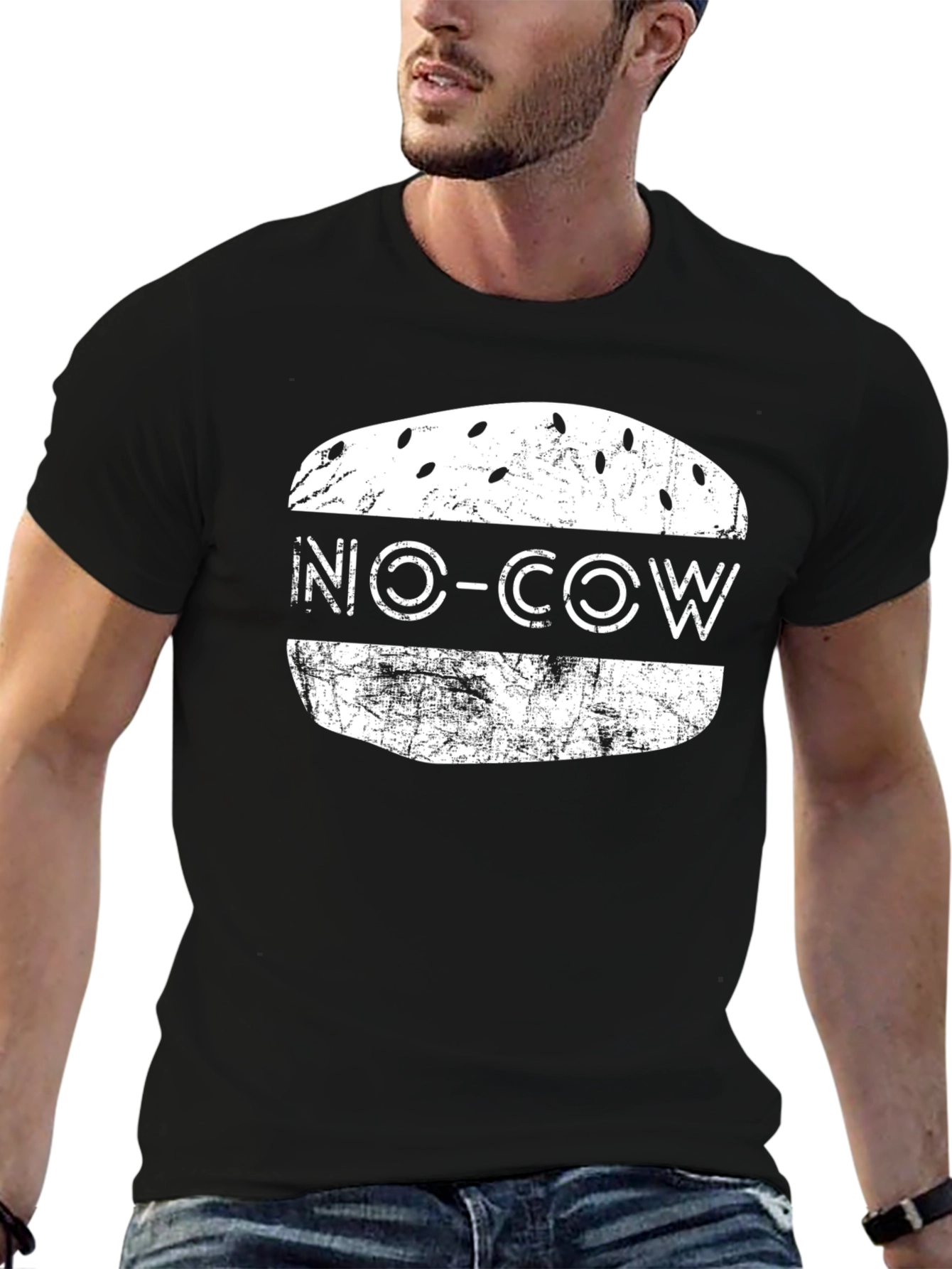 No Cow Burger Graphic Tee