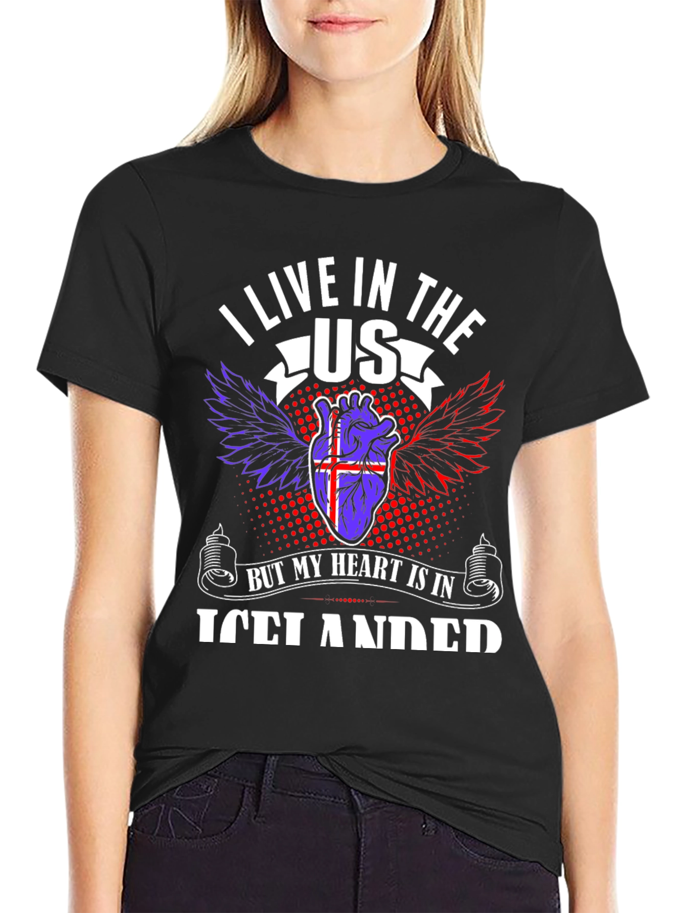 Icelandic Heart USA Living T-Shirt