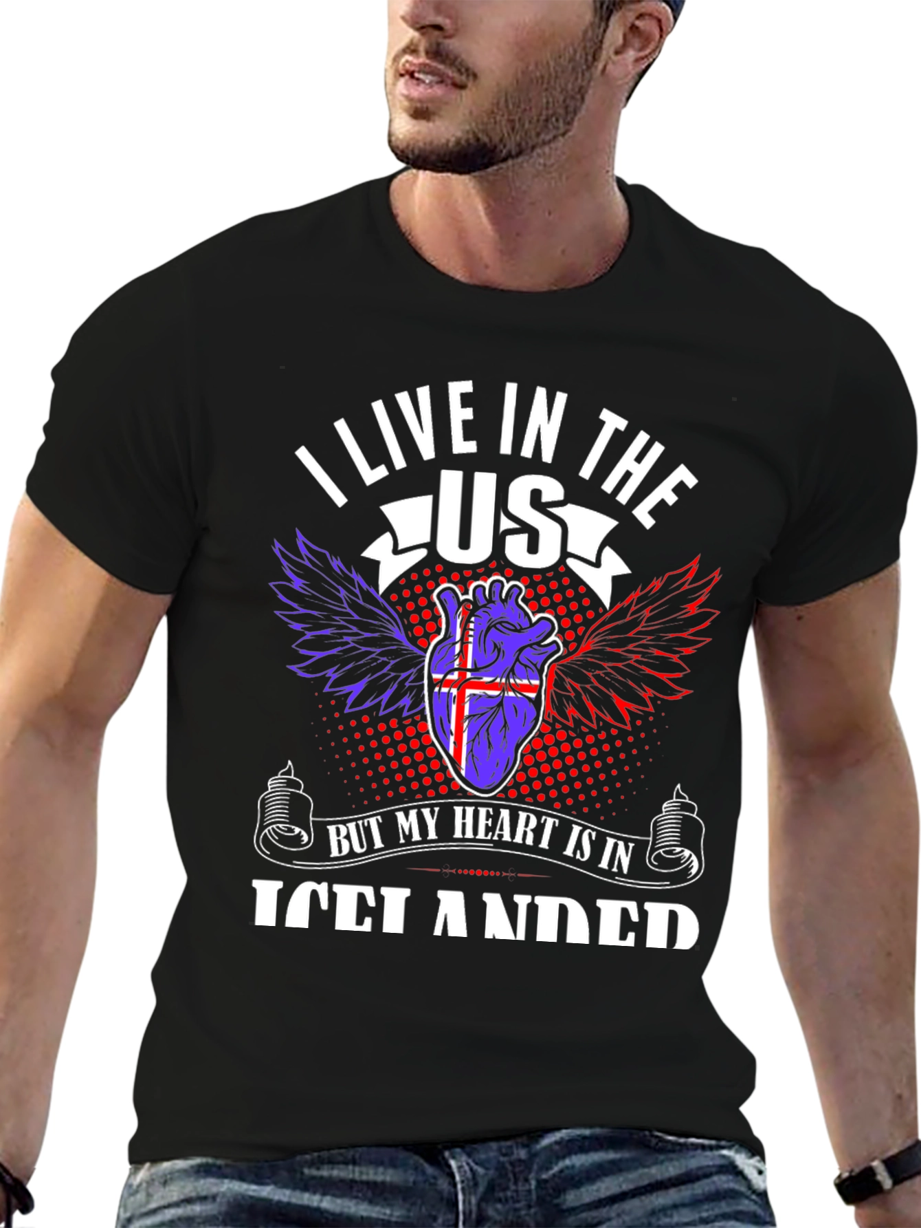 Icelandic Heart USA Living T-Shirt