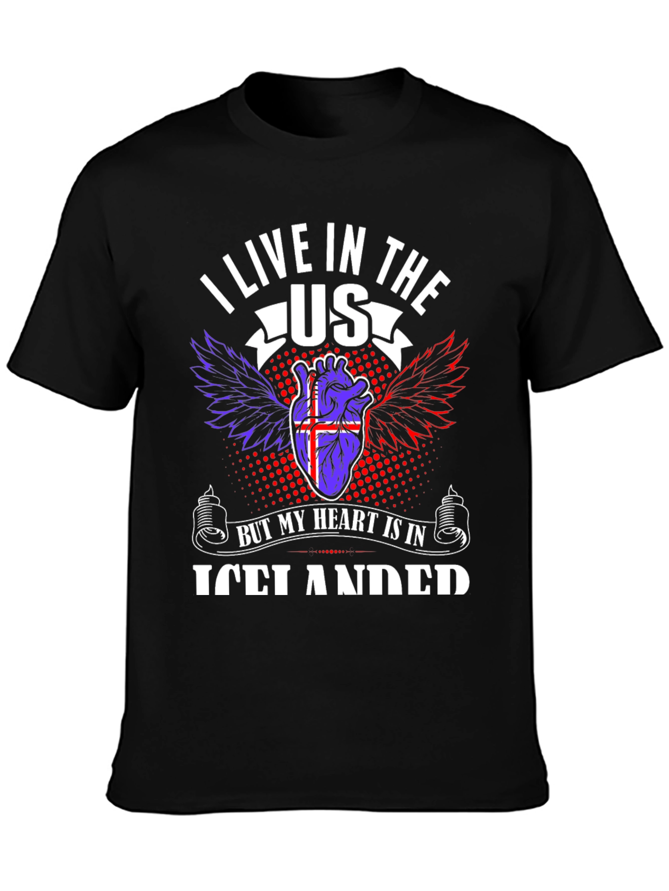 Icelandic Heart USA Living T-Shirt
