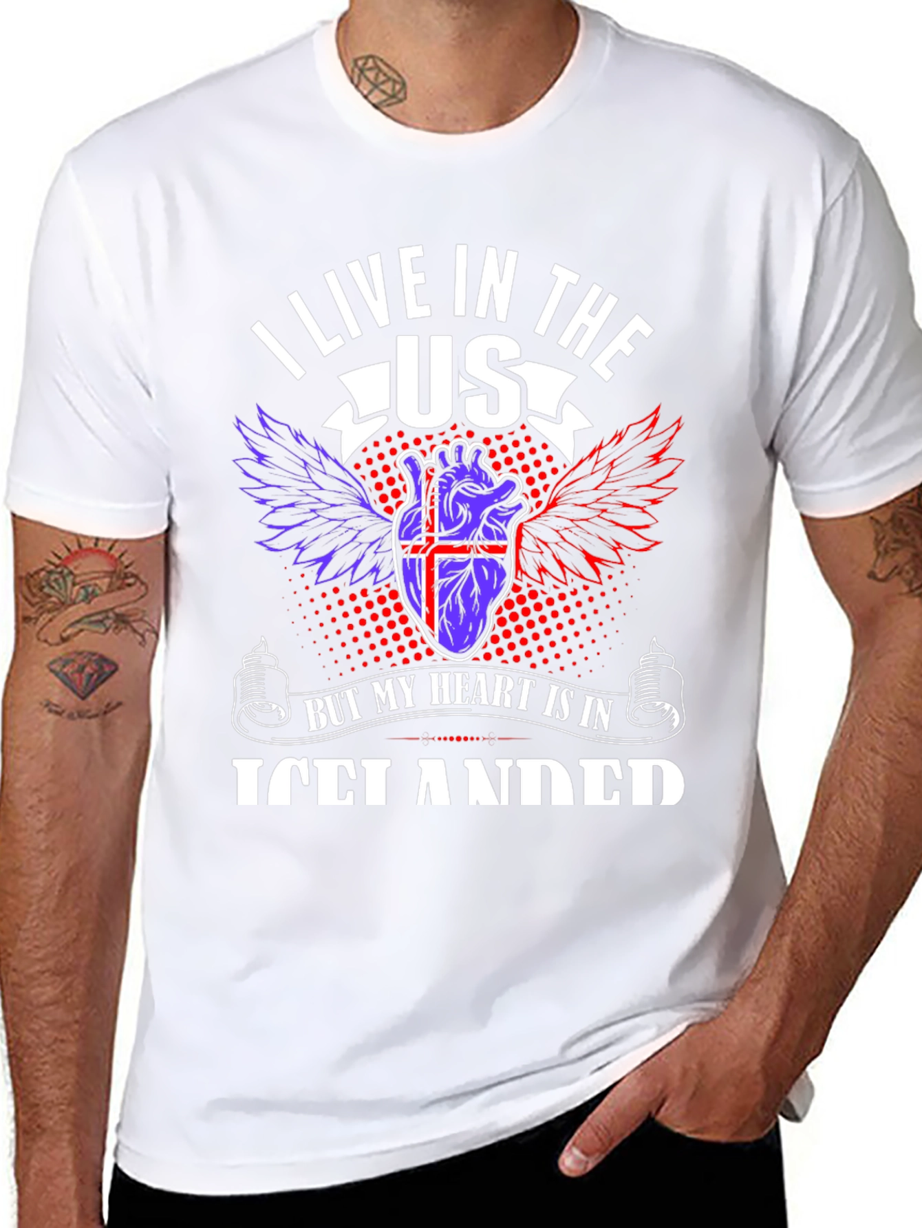 Icelandic Heart USA Living T-Shirt