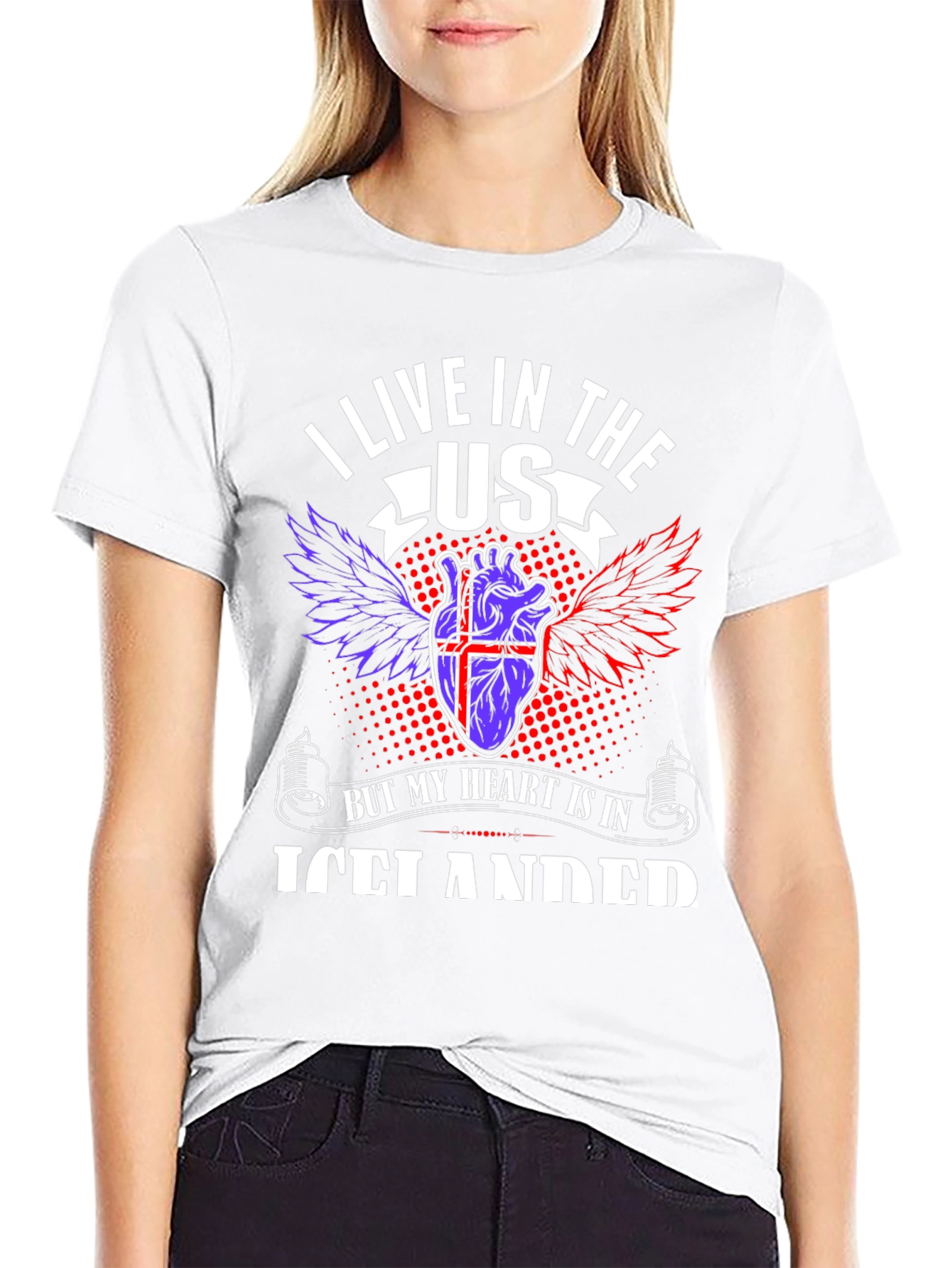 Icelandic Heart USA Living T-Shirt