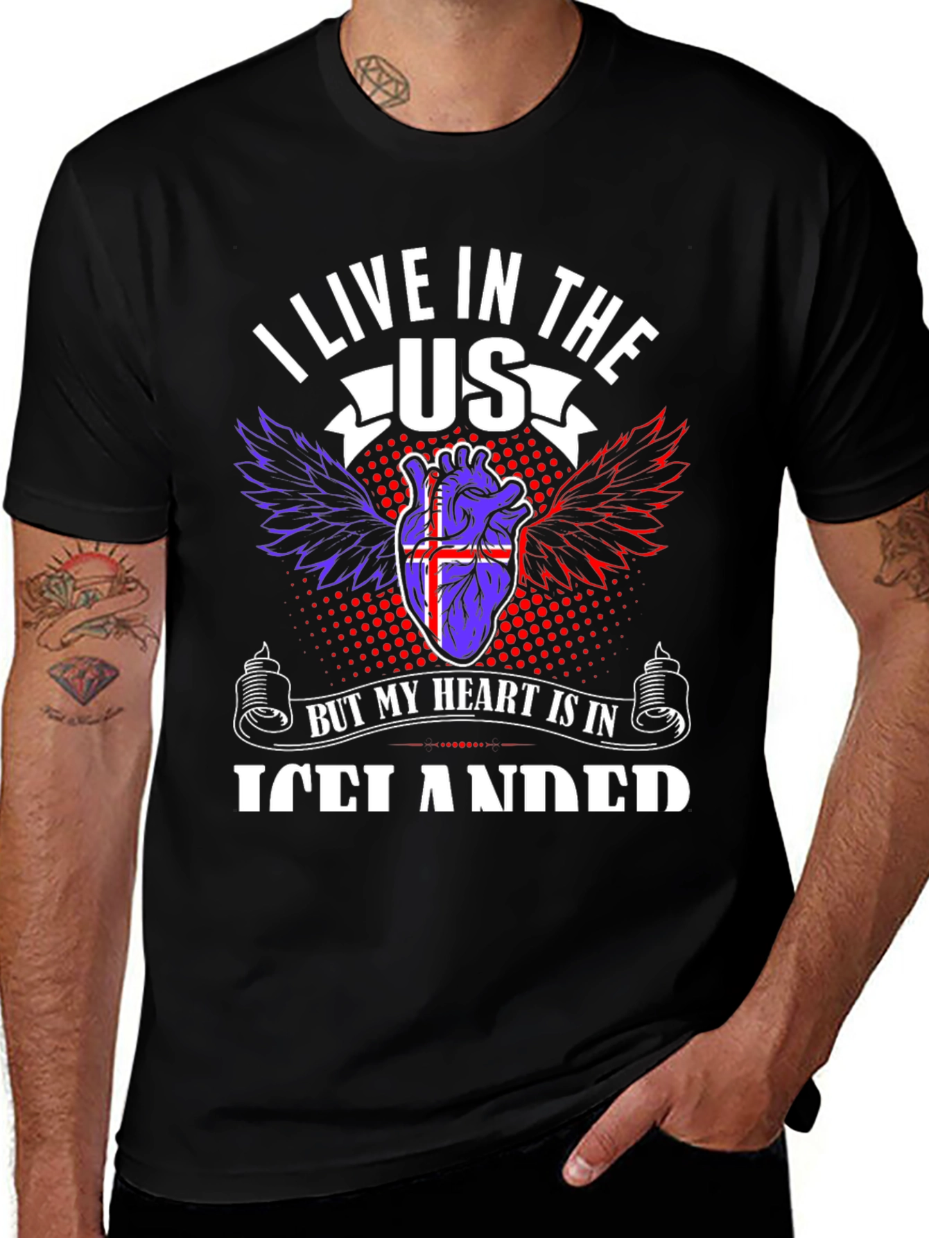 Icelandic Heart USA Living T-Shirt