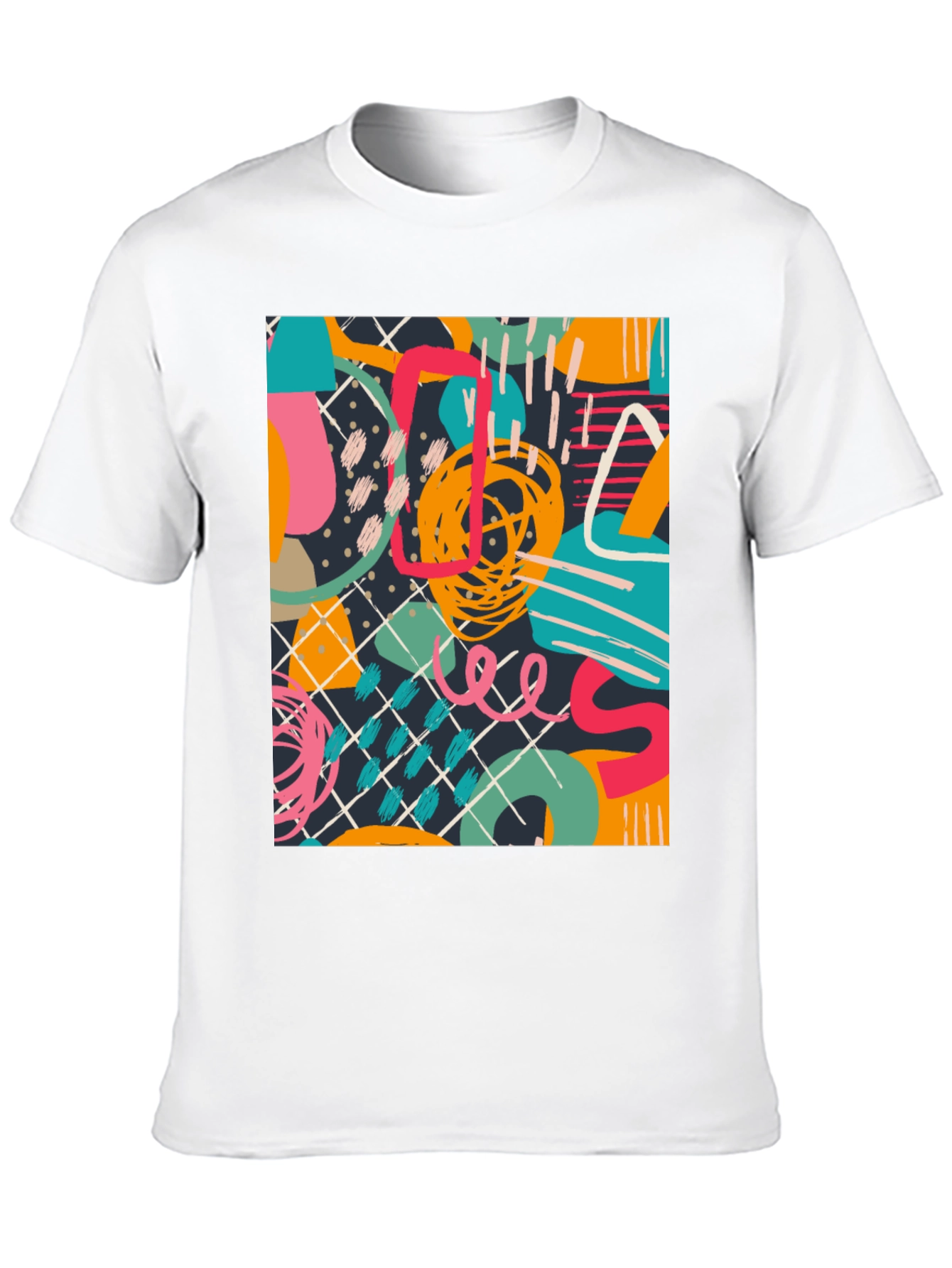 Abstract Art Graphic Tee - Modern Unisex T-Shirt
