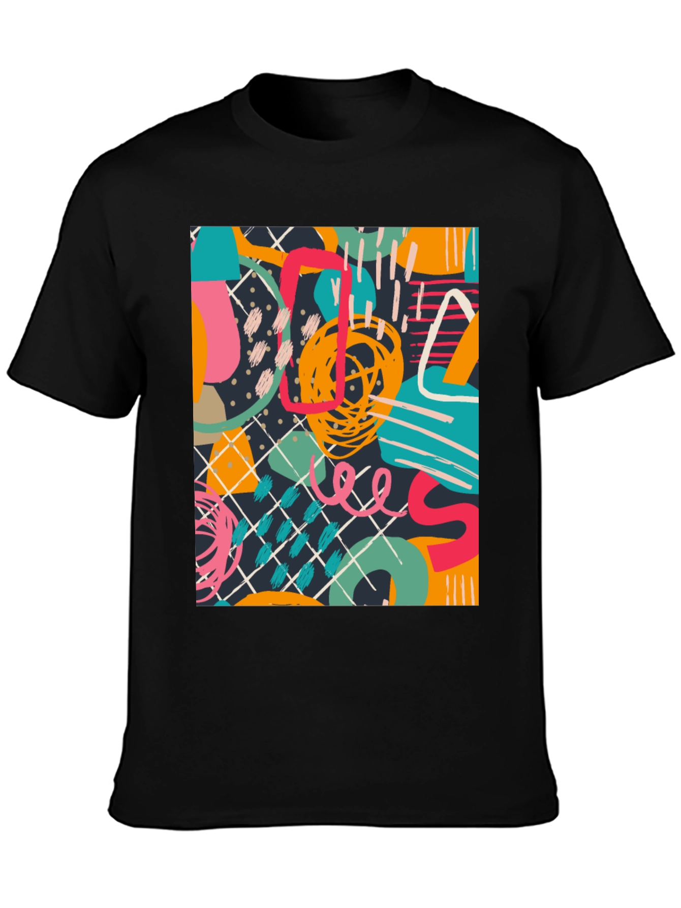 Abstract Art Graphic Tee - Modern Unisex T-Shirt
