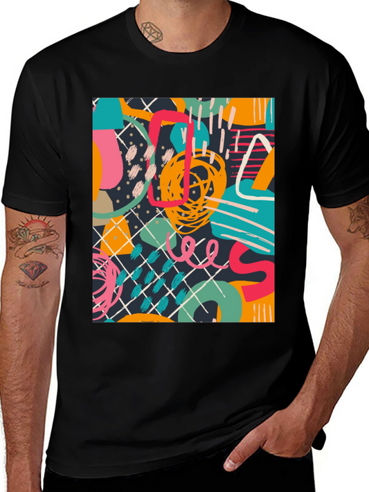 Abstract Art Graphic Tee - Modern Unisex T-Shirt