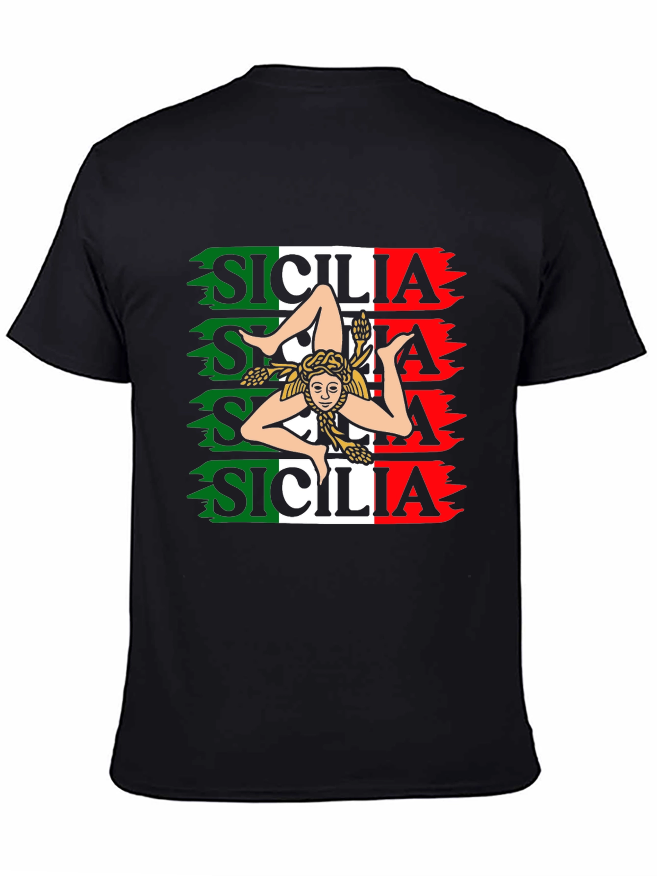 Sicilia Italian Flag T-Shirt