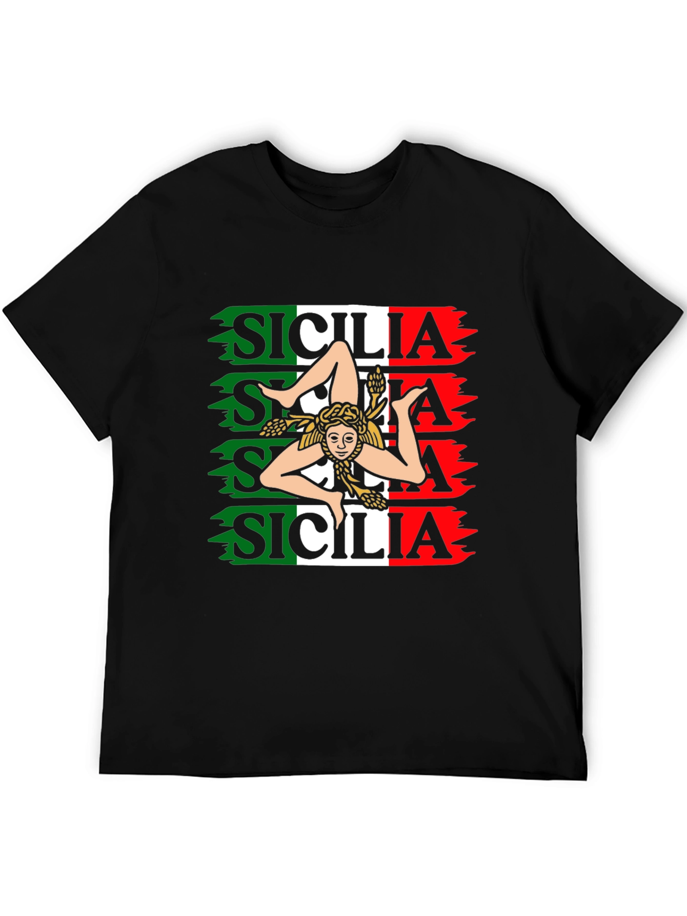 Sicilia Italian Flag T-Shirt
