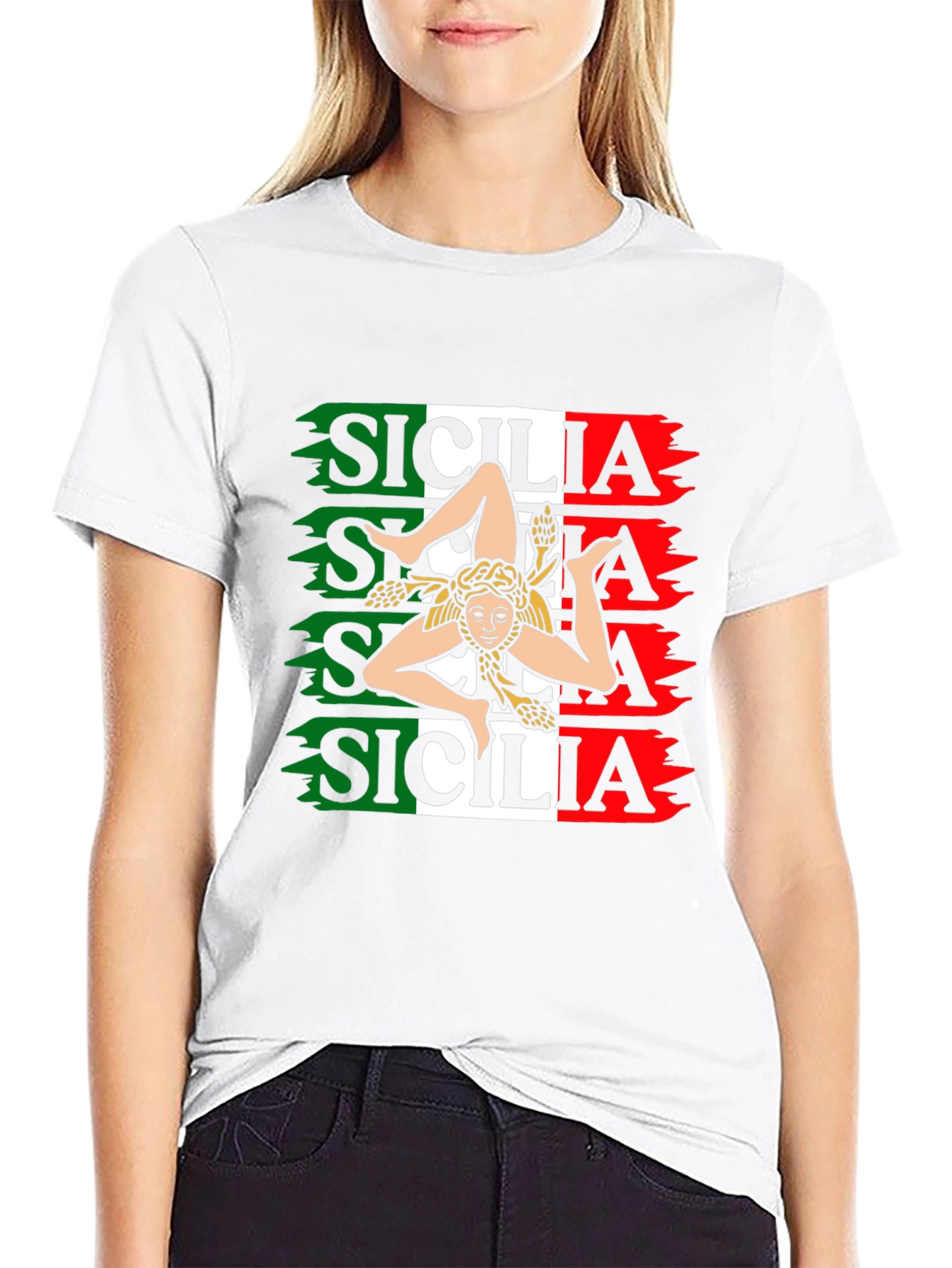 Sicilia Italian Flag T-Shirt