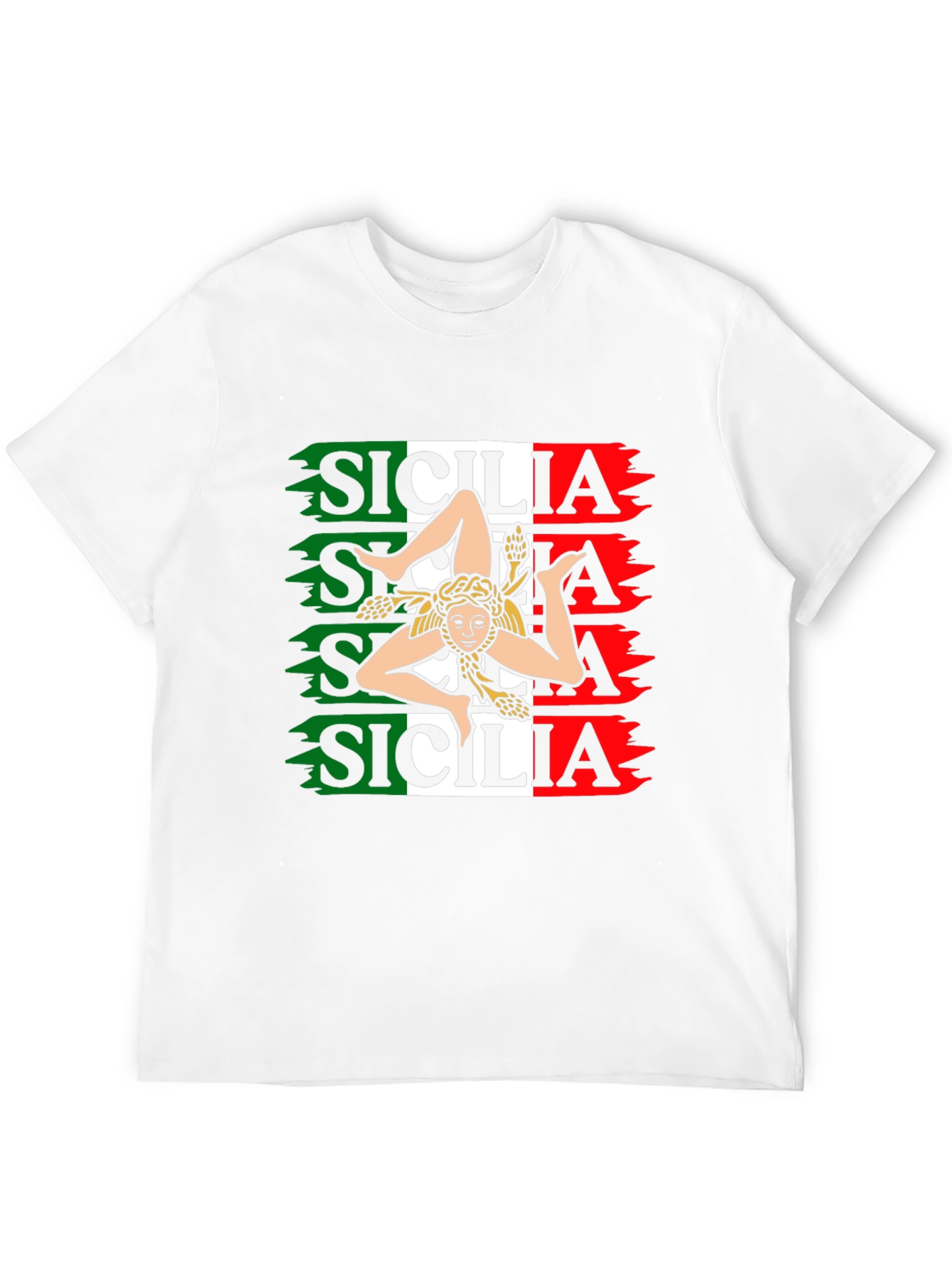 Sicilia Italian Flag T-Shirt