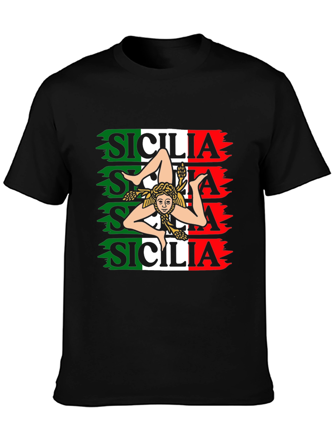 Sicilia Italian Flag T-Shirt