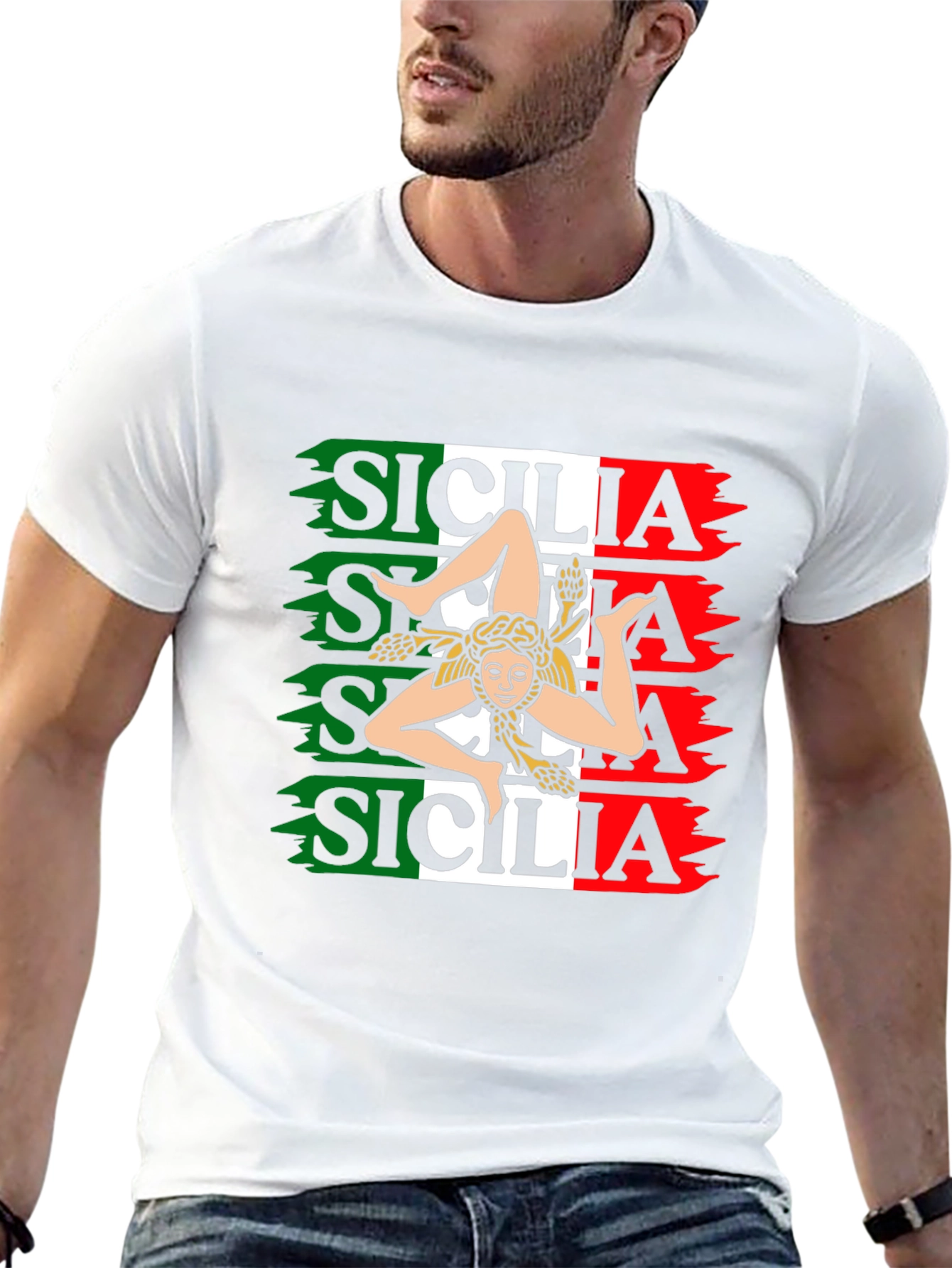 Sicilia Italian Flag T-Shirt