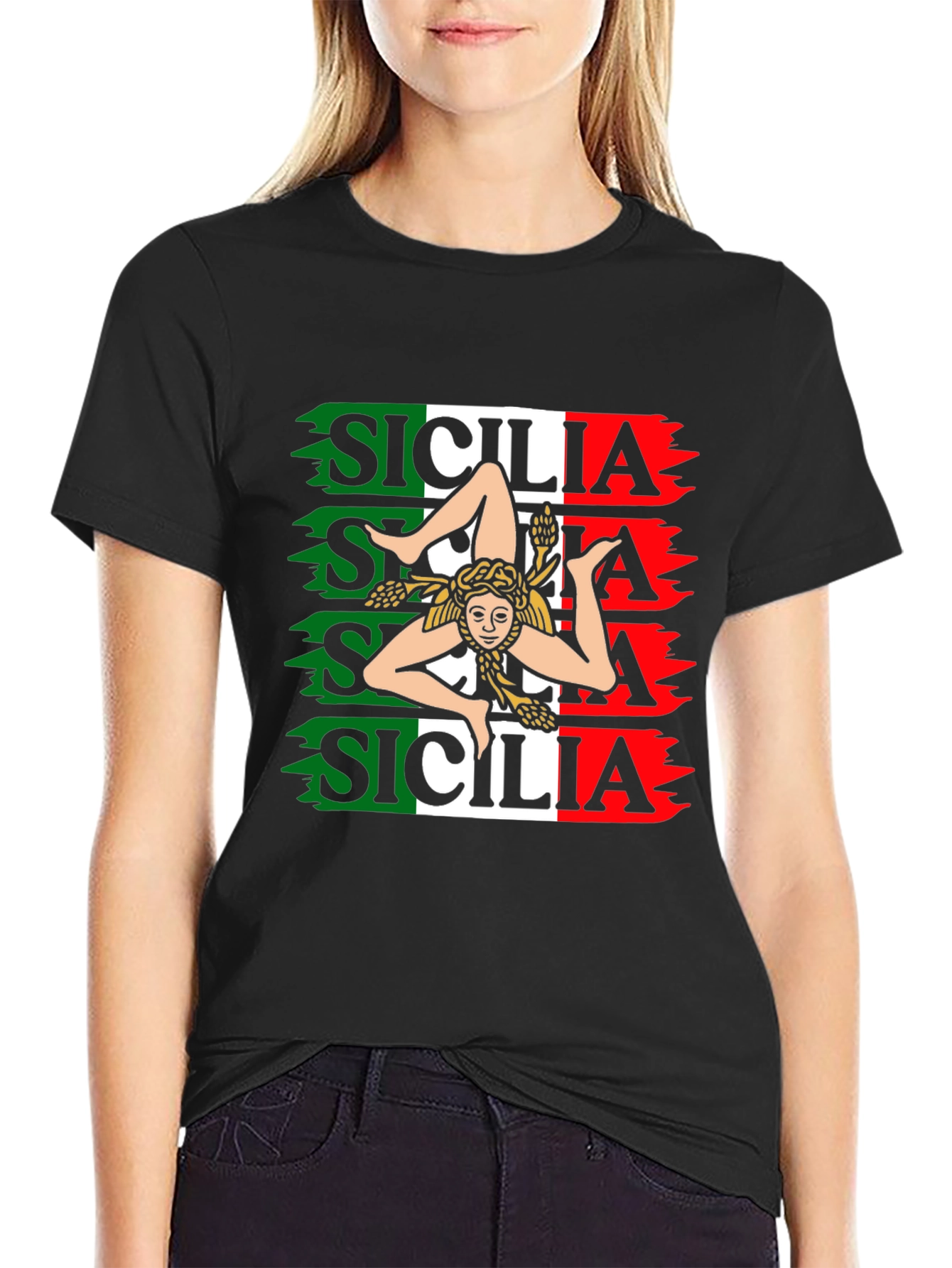 Sicilia Italian Flag T-Shirt