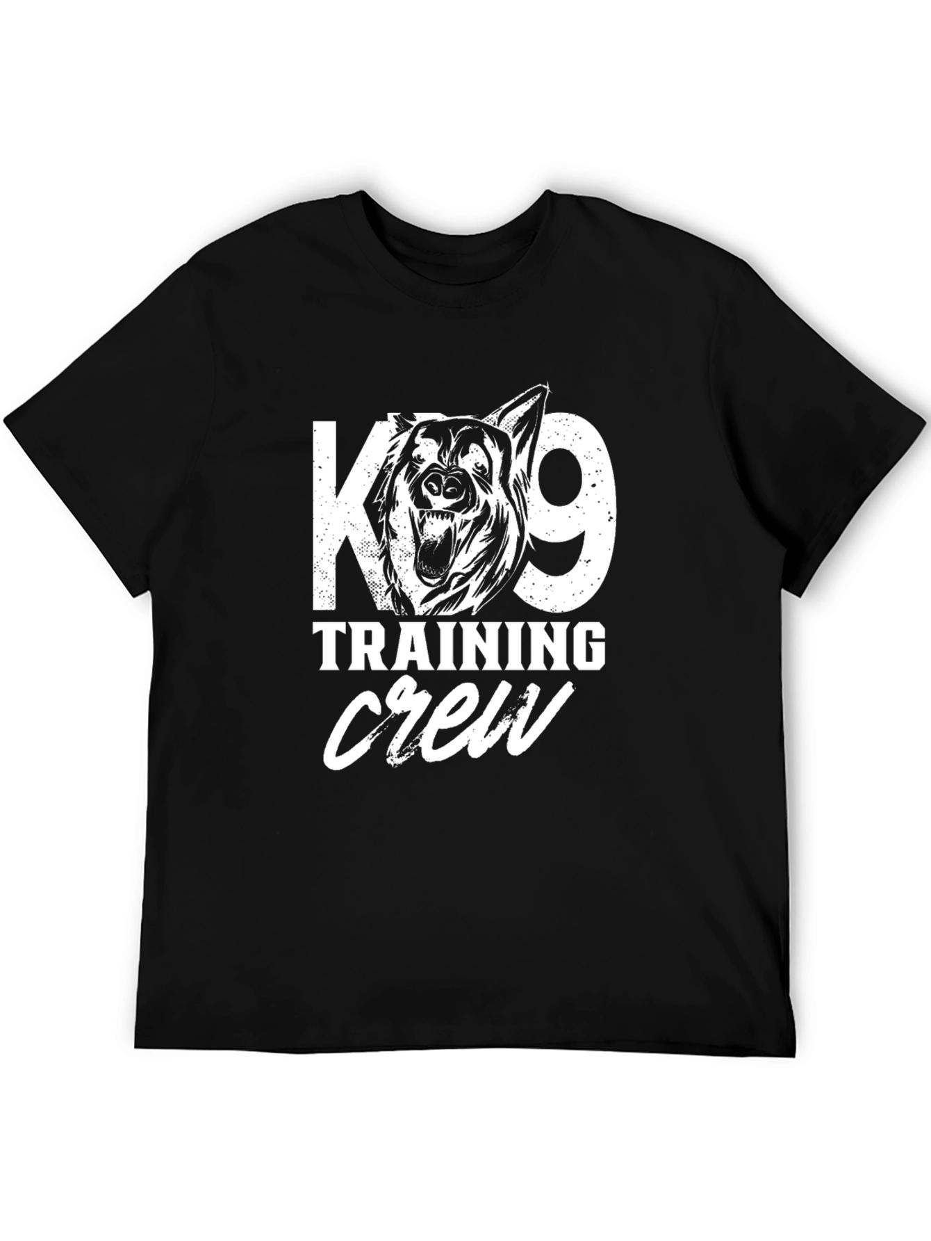 K9 Training Crew Black Graphic Tee