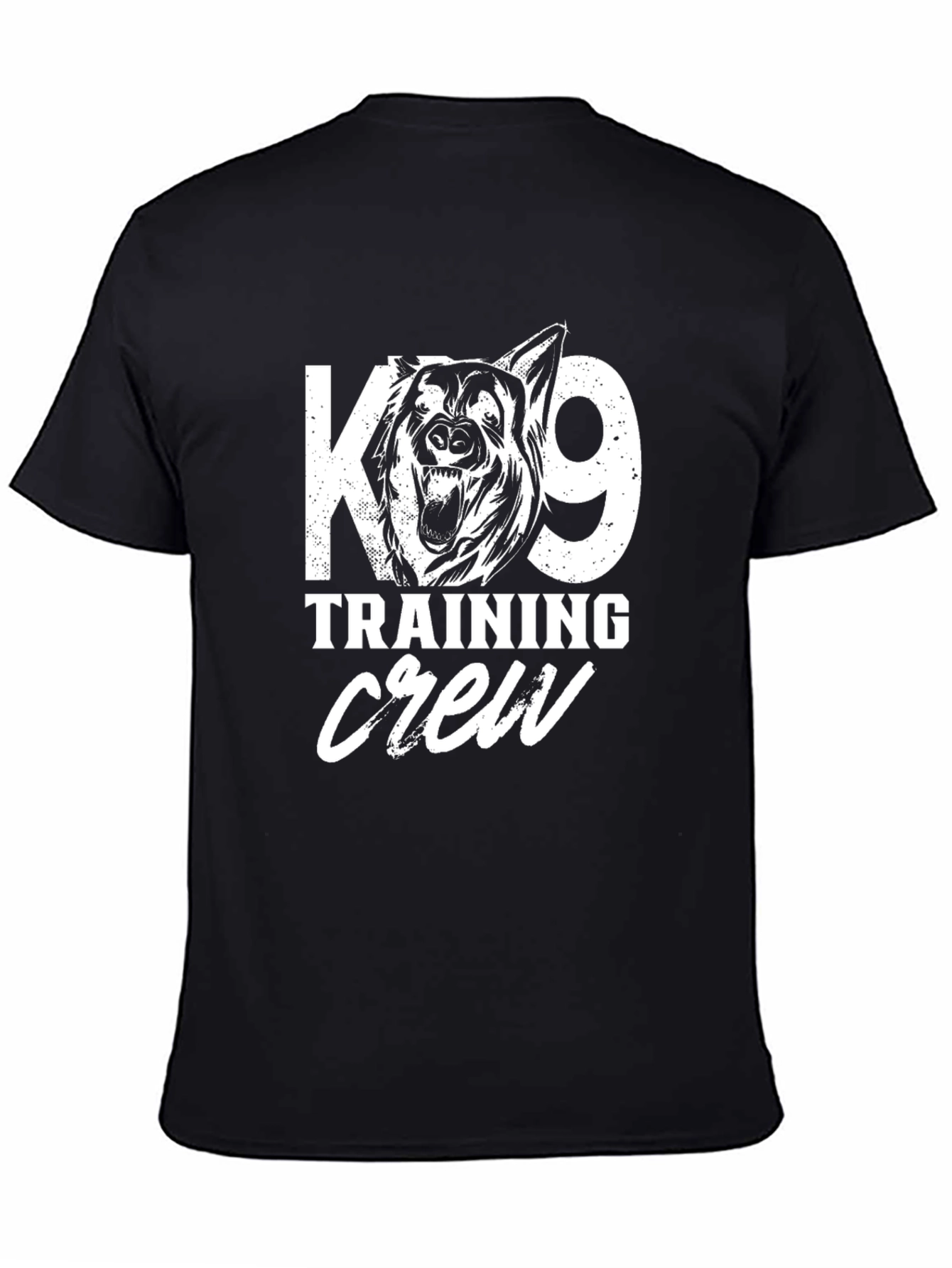 K9 Training Crew Black Graphic Tee