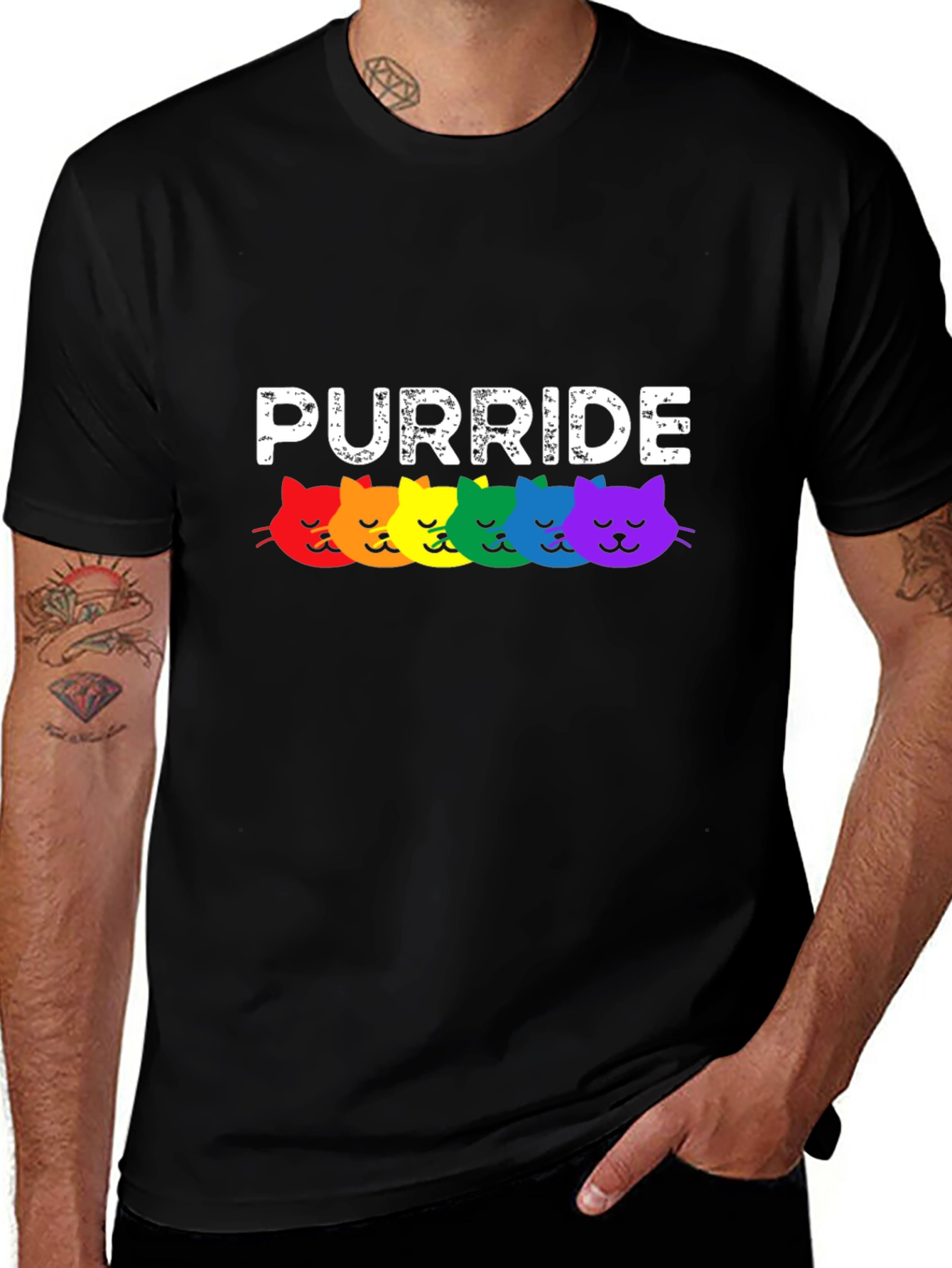 Purride Rainbow Cats Pride T-Shirt