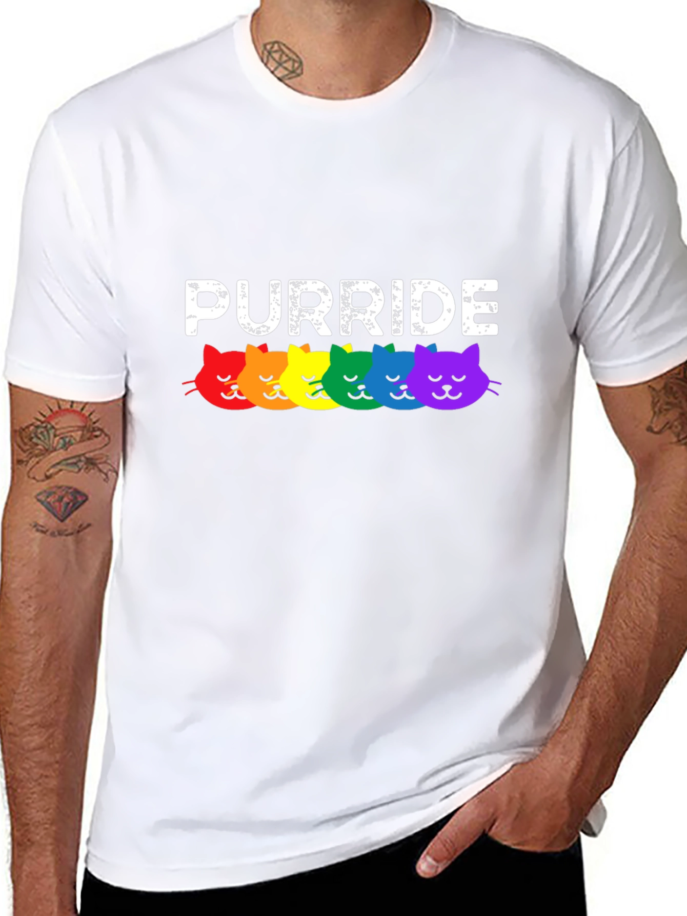 Purride Rainbow Cats Pride T-Shirt