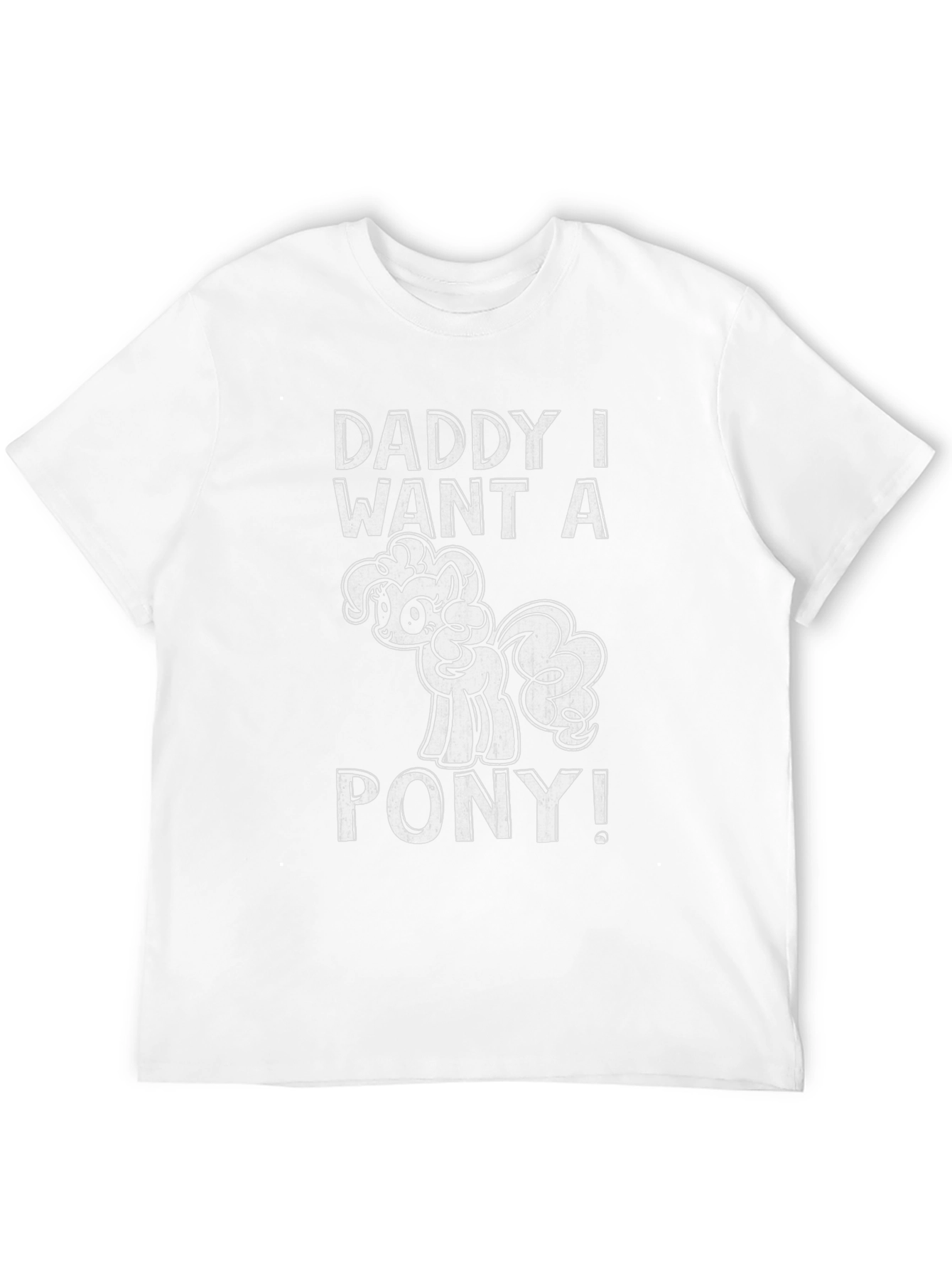 Daddy I Want a Pony Black Graphic Tee