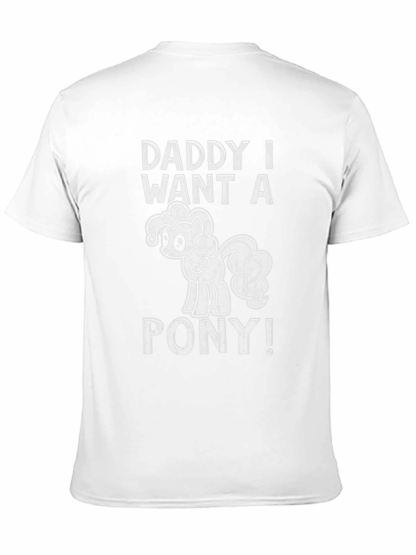 Daddy I Want a Pony Black Graphic Tee