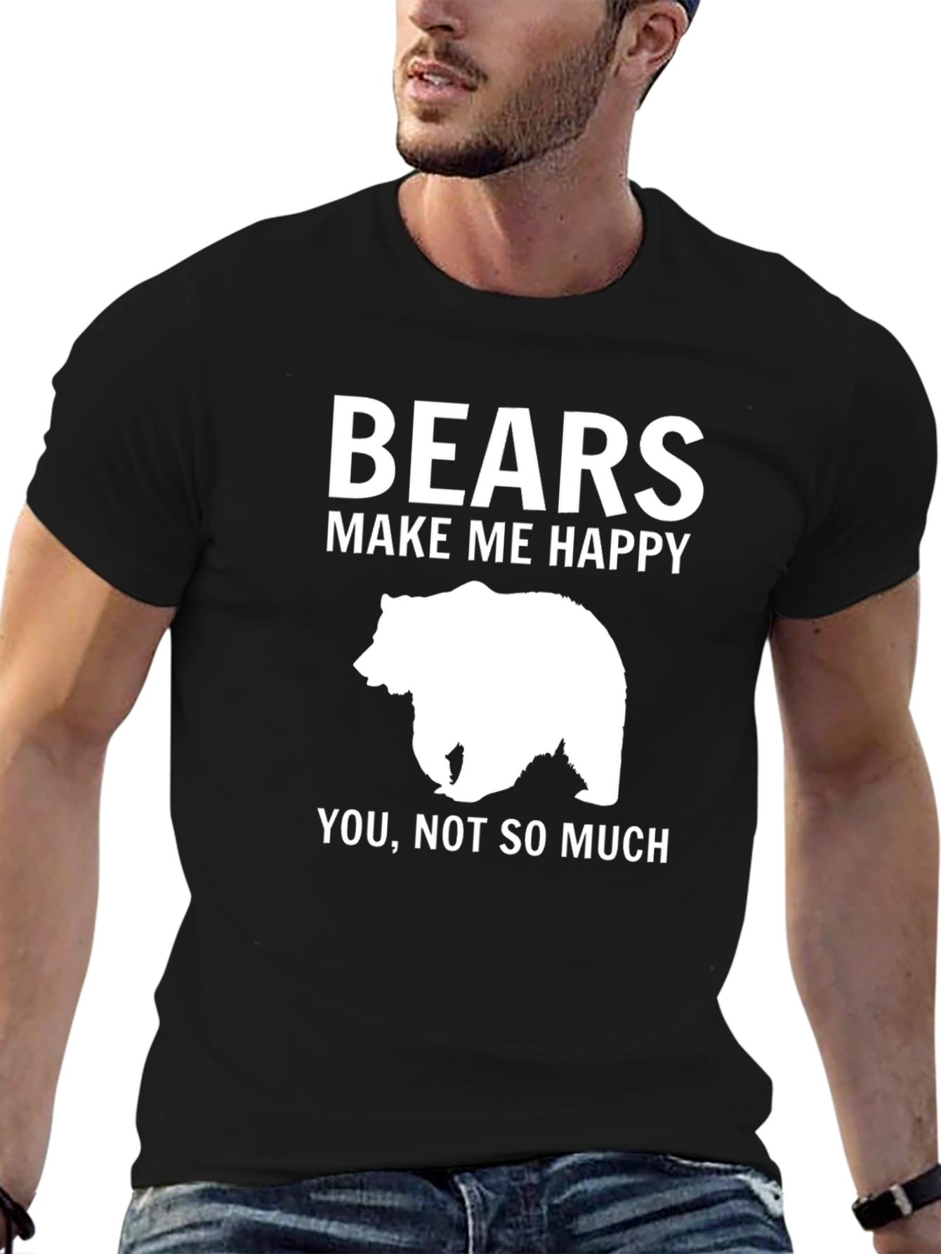 Bears Make Me Happy Graphic T-Shirt