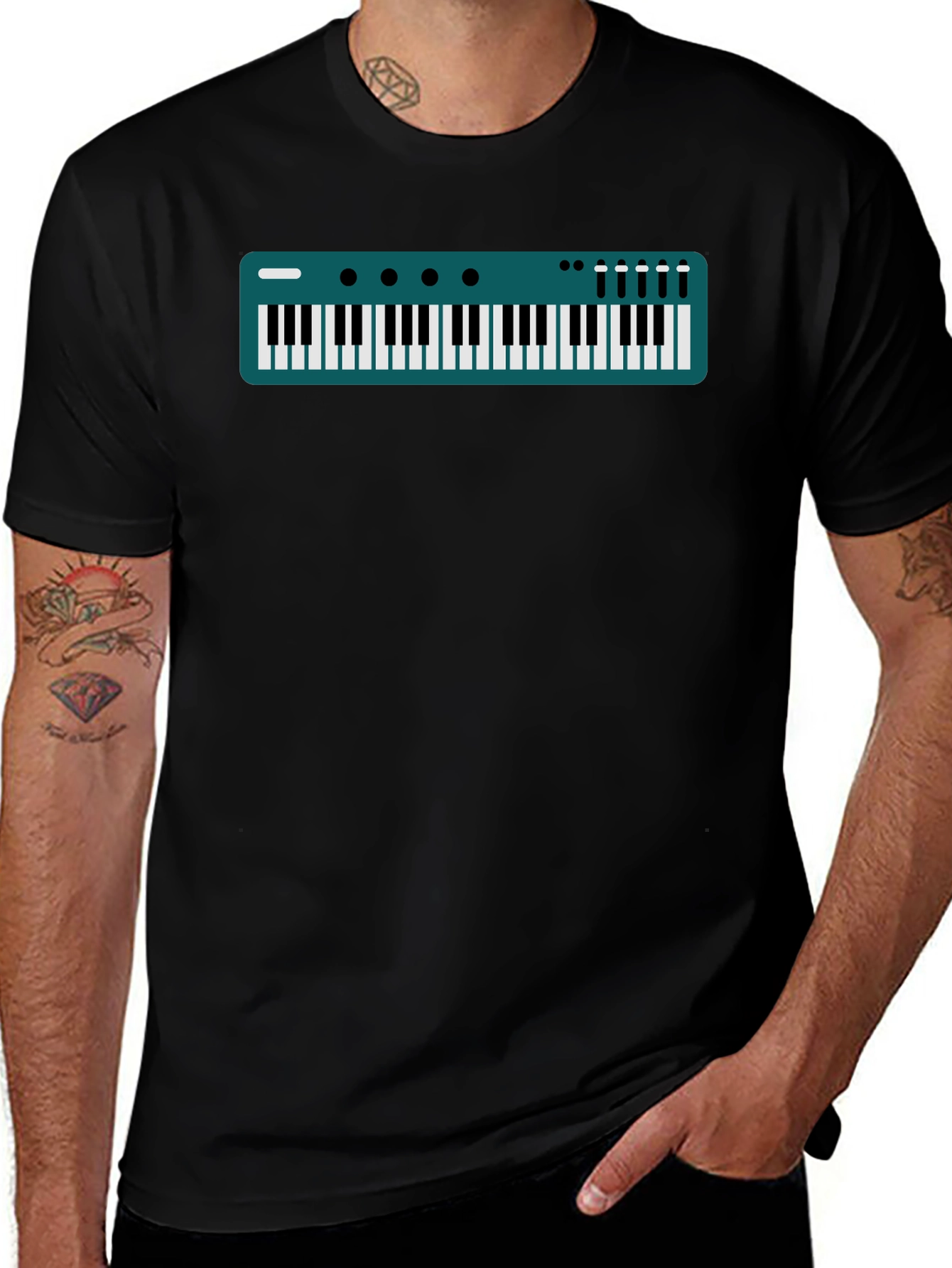 Keyboard T-Shirt - Music Lover Apparel