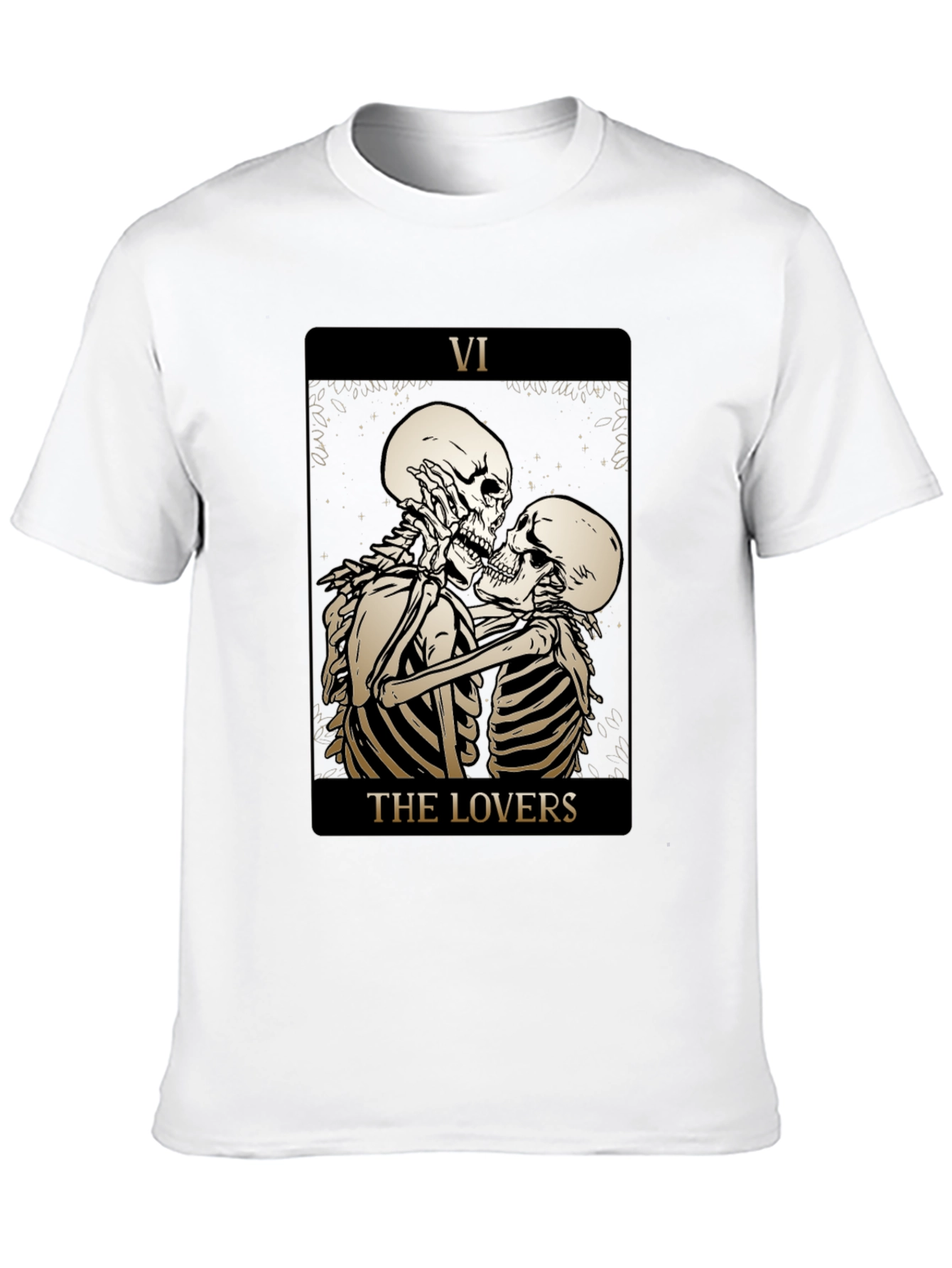 Skeleton Lovers Tarot Card T-Shirt
