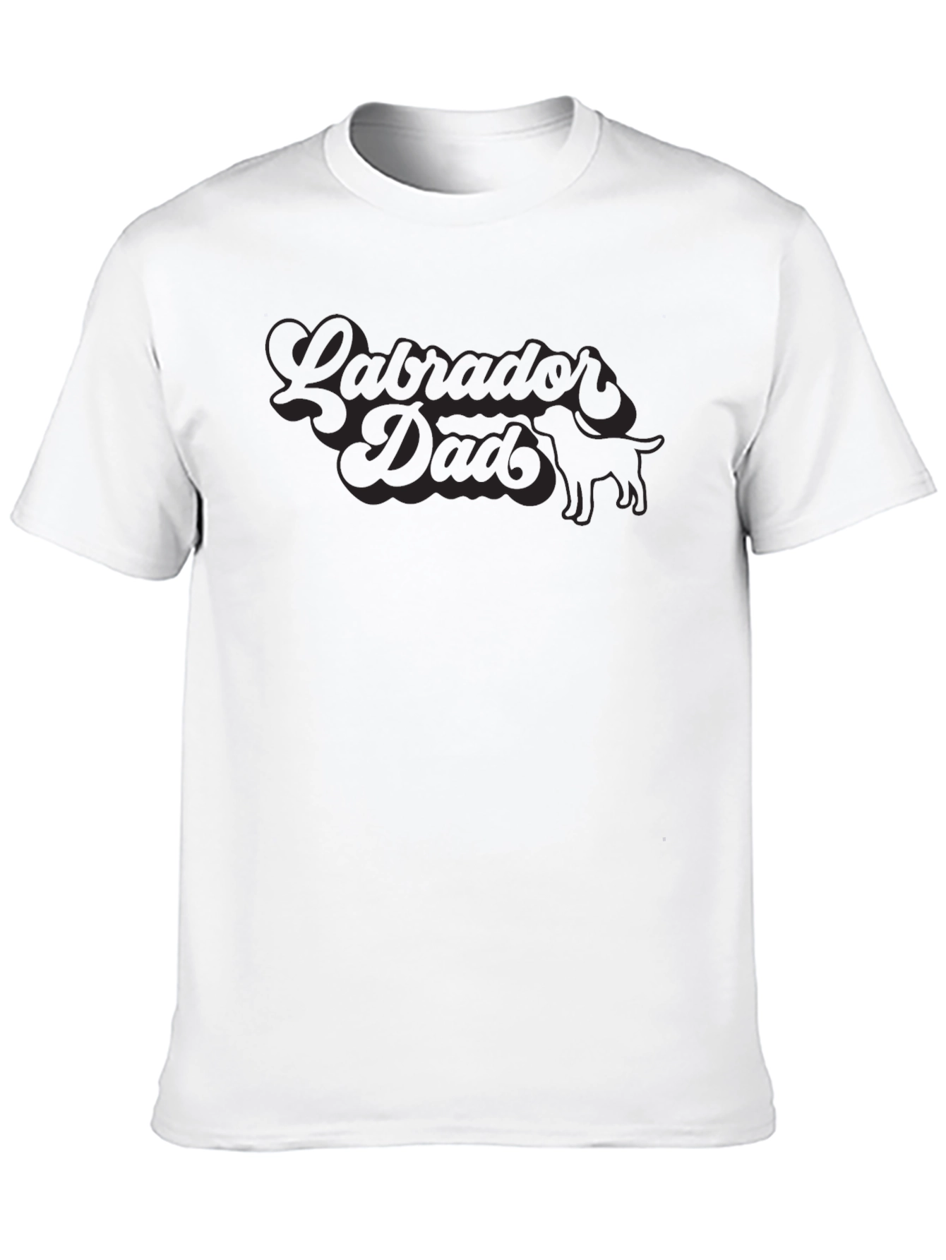 Labrador Dad Graphic Tee - Black