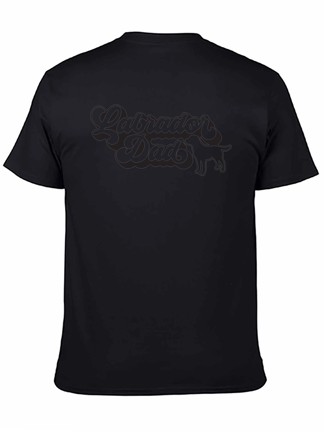 Labrador Dad Graphic Tee - Black