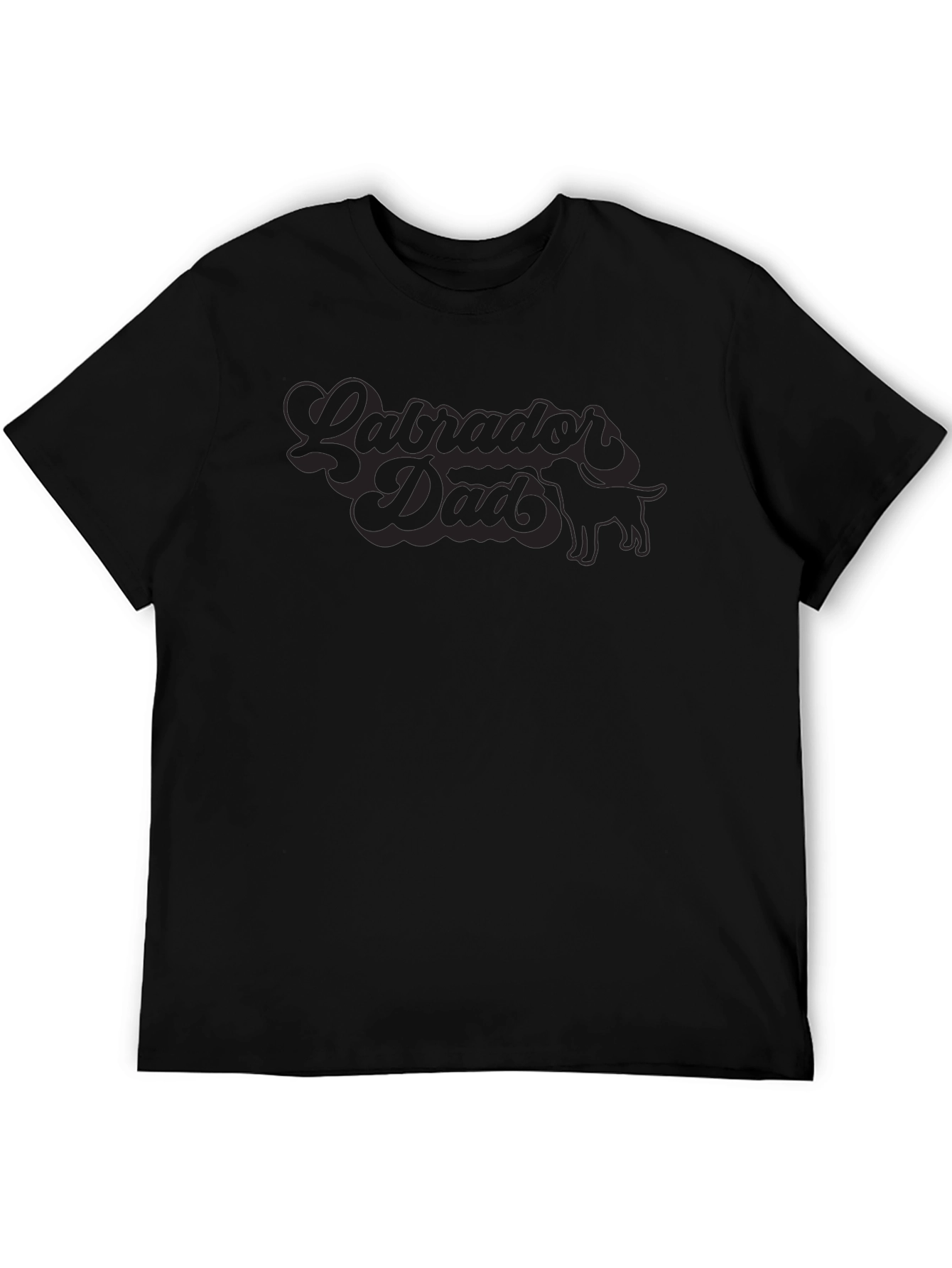 Labrador Dad Graphic Tee - Black