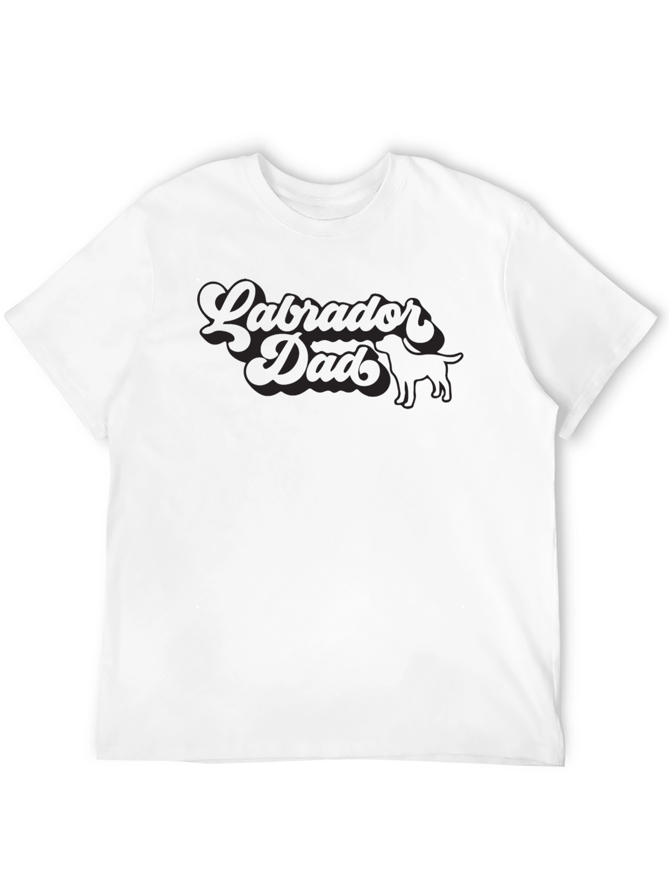 Labrador Dad Graphic Tee - Black