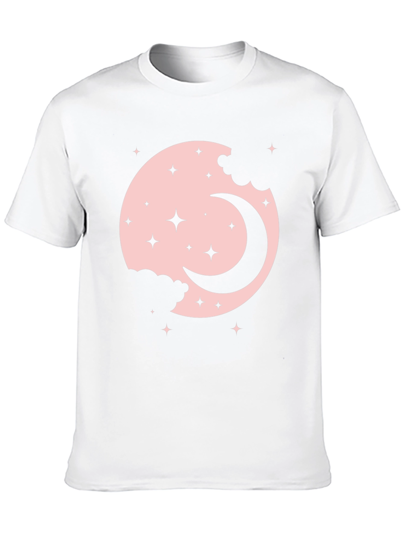 Moon & Stars Graphic Black T-Shirt