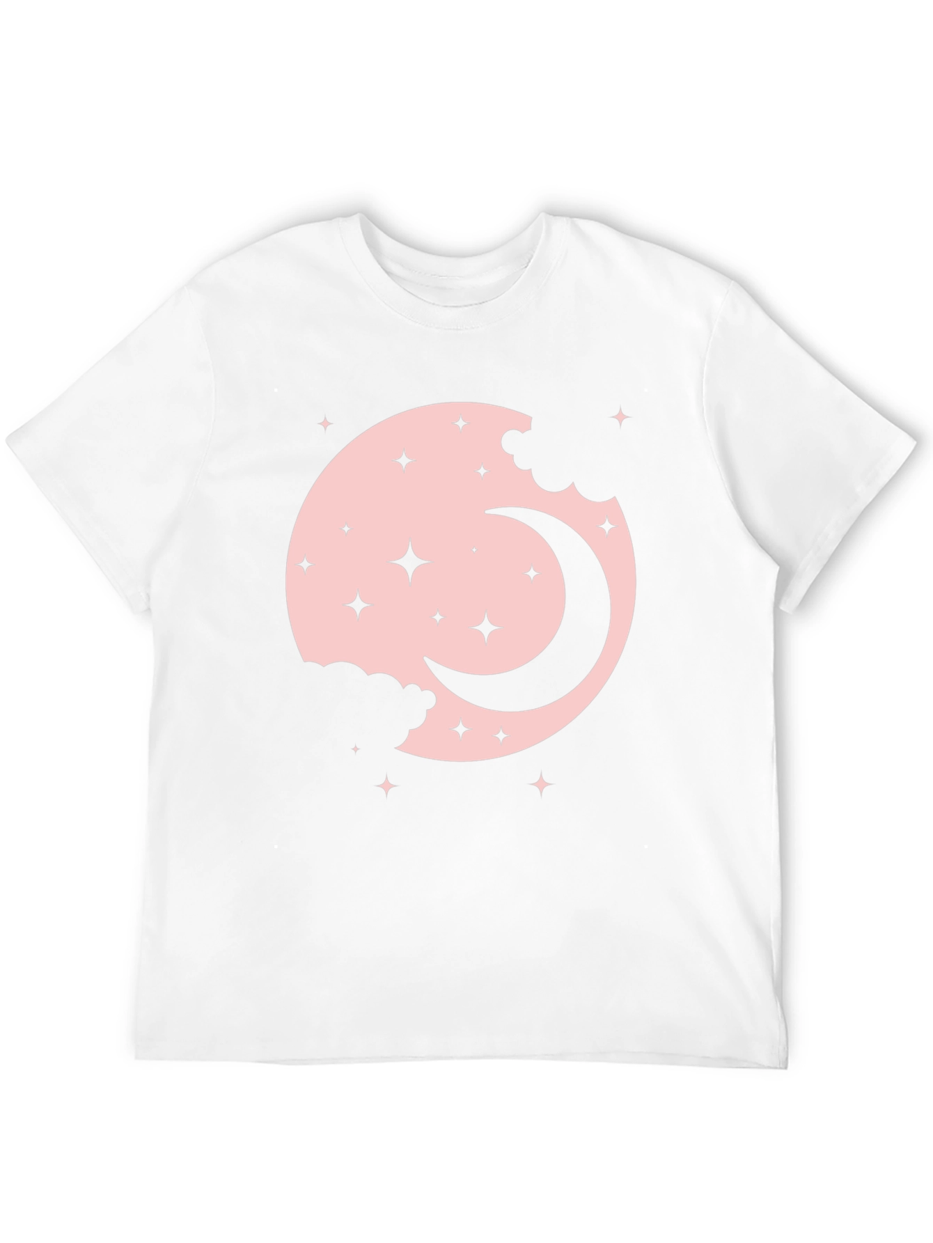 Moon & Stars Graphic Black T-Shirt