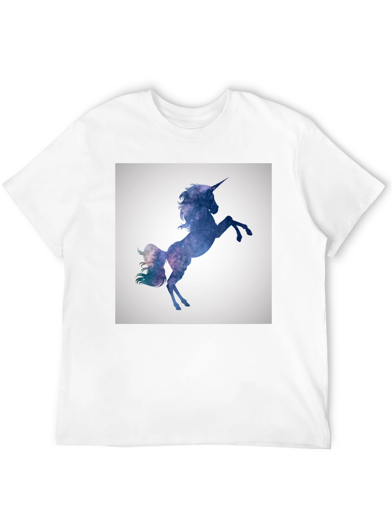 Galaxy Unicorn Graphic Black T-Shirt