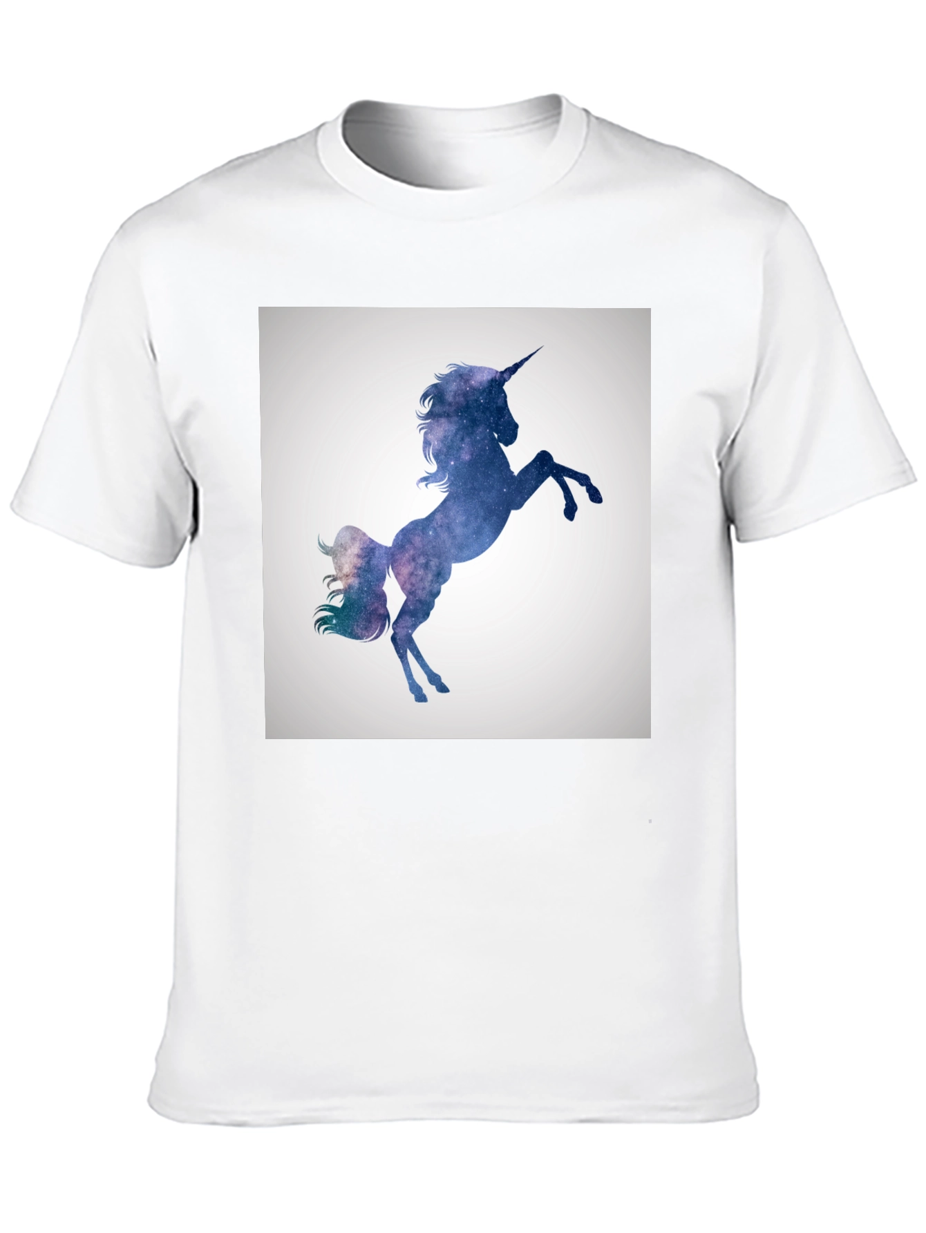 Galaxy Unicorn Graphic Black T-Shirt