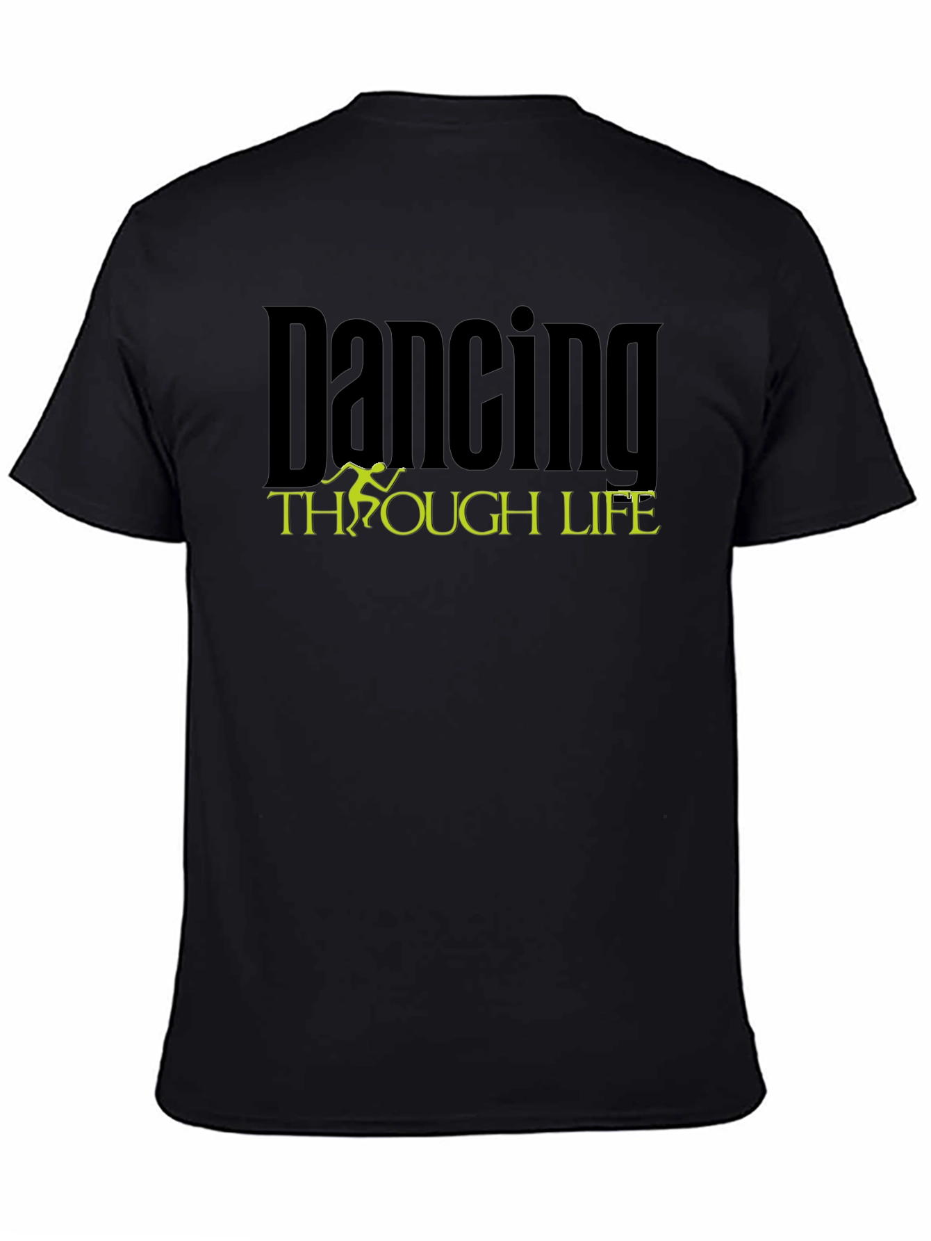 Dancing Through Life Black Graphic Tee