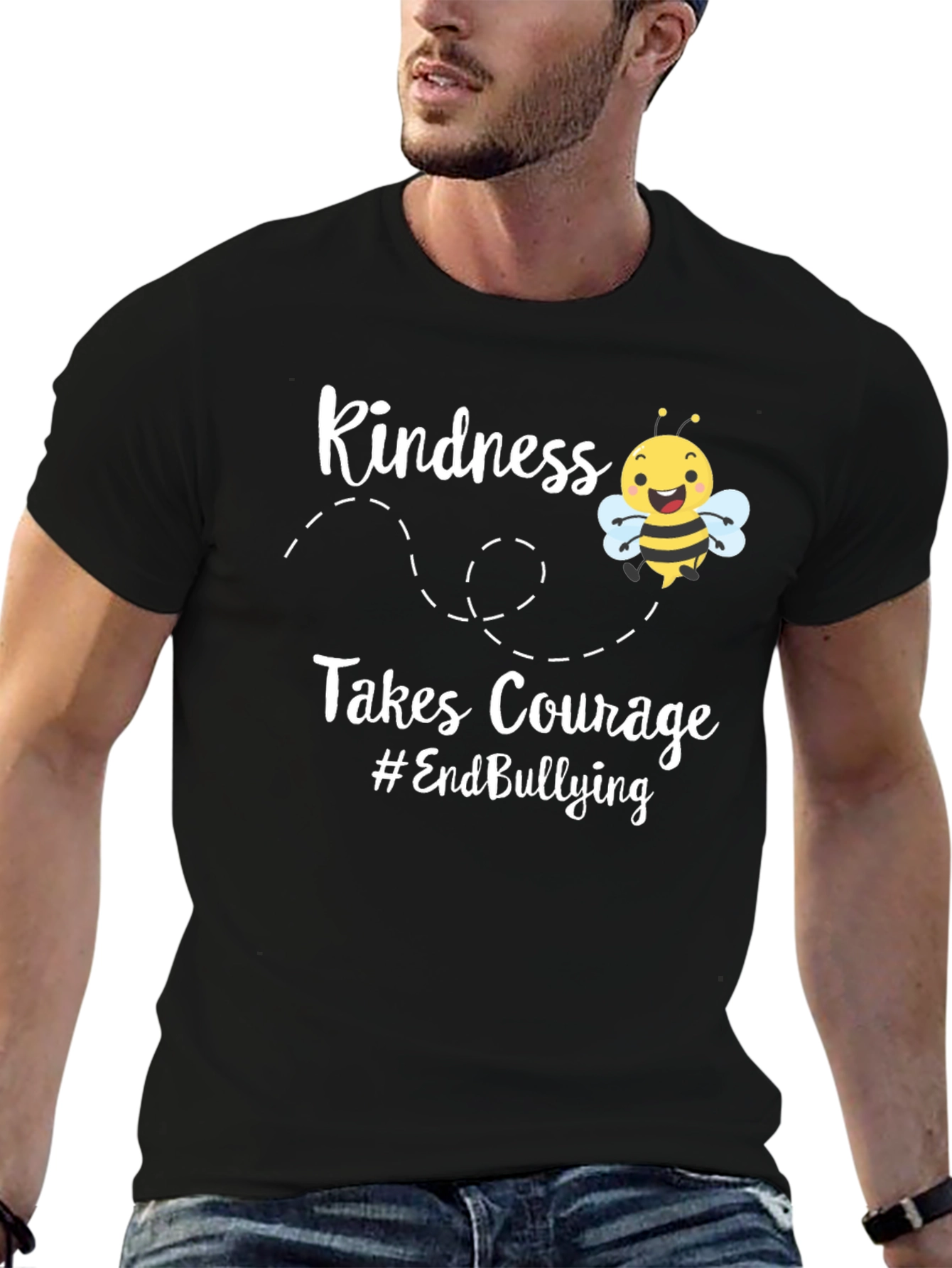 Kindness Takes Courage Bee Graphic T-Shirt