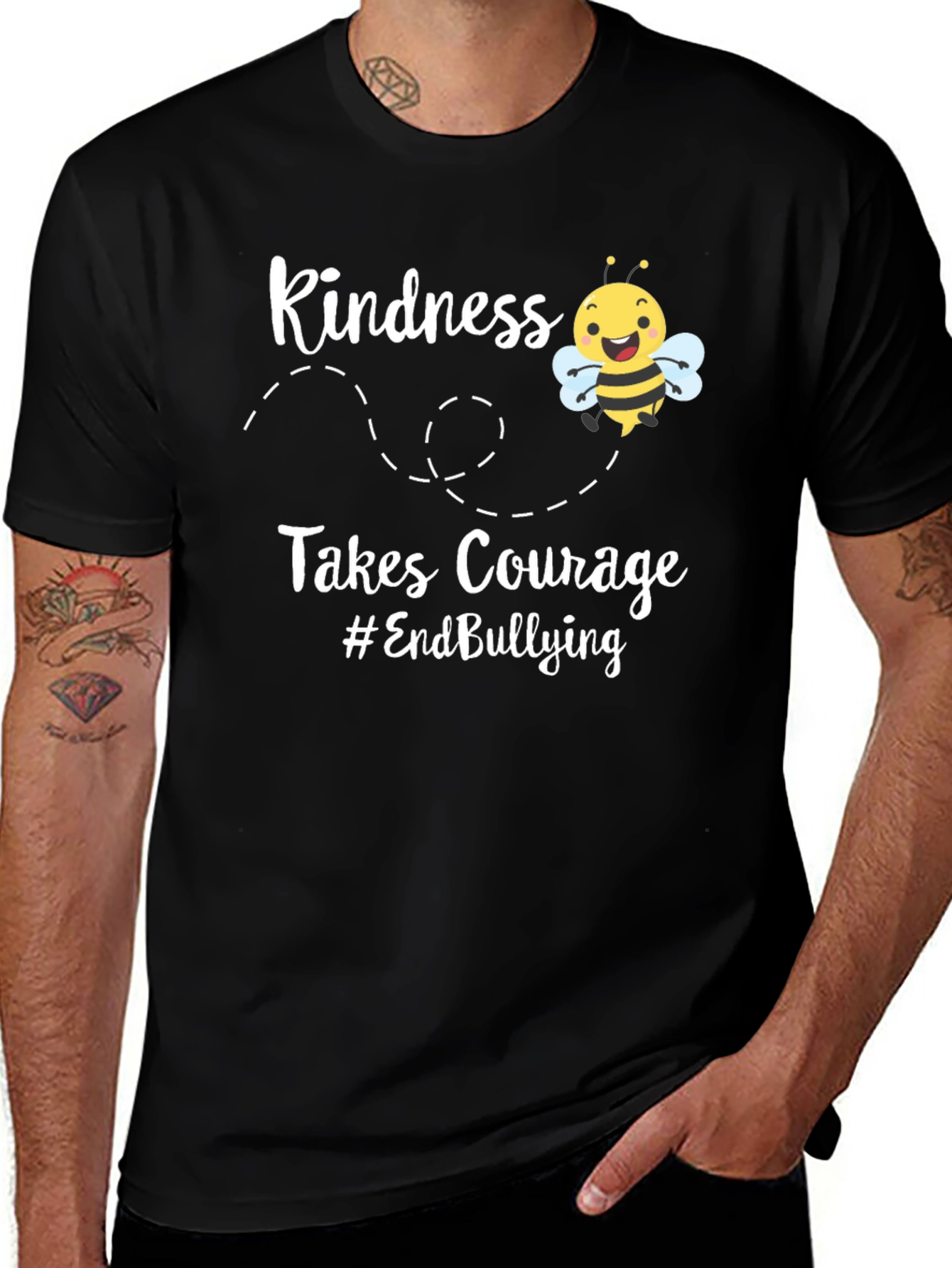 Kindness Takes Courage Bee Graphic T-Shirt