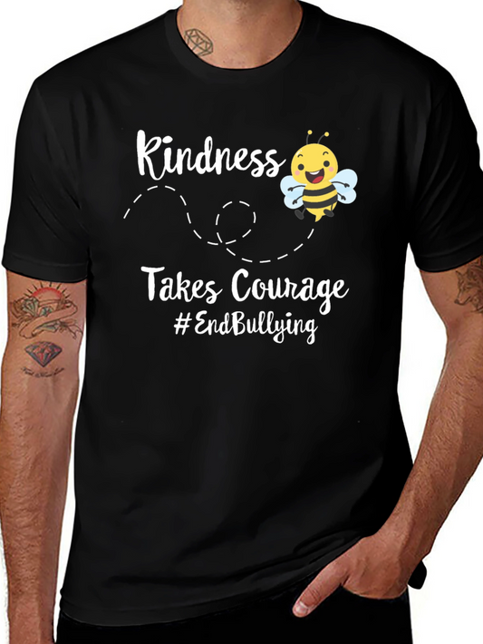 Kindness Takes Courage Bee Graphic T-Shirt