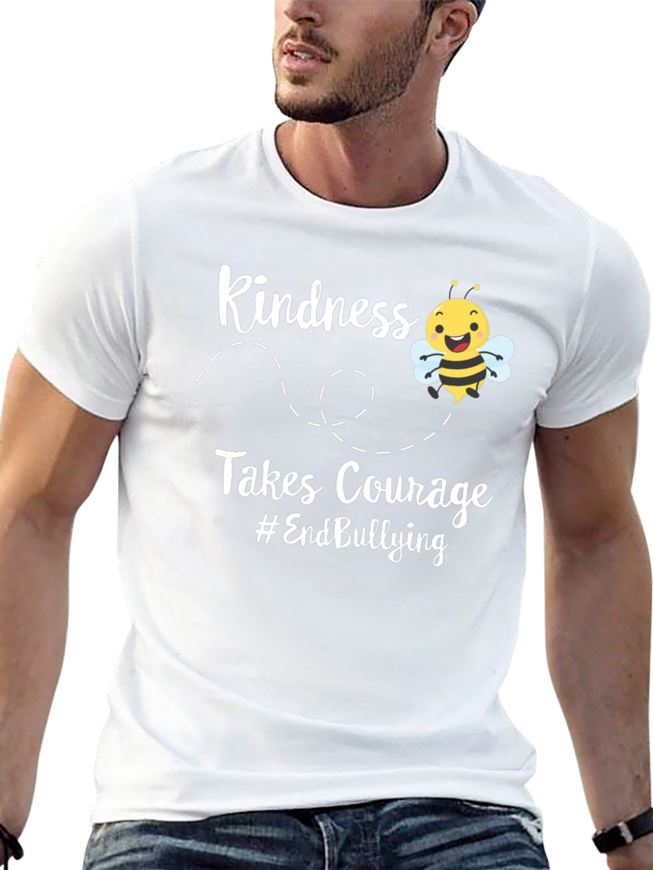 Kindness Takes Courage Bee Graphic T-Shirt