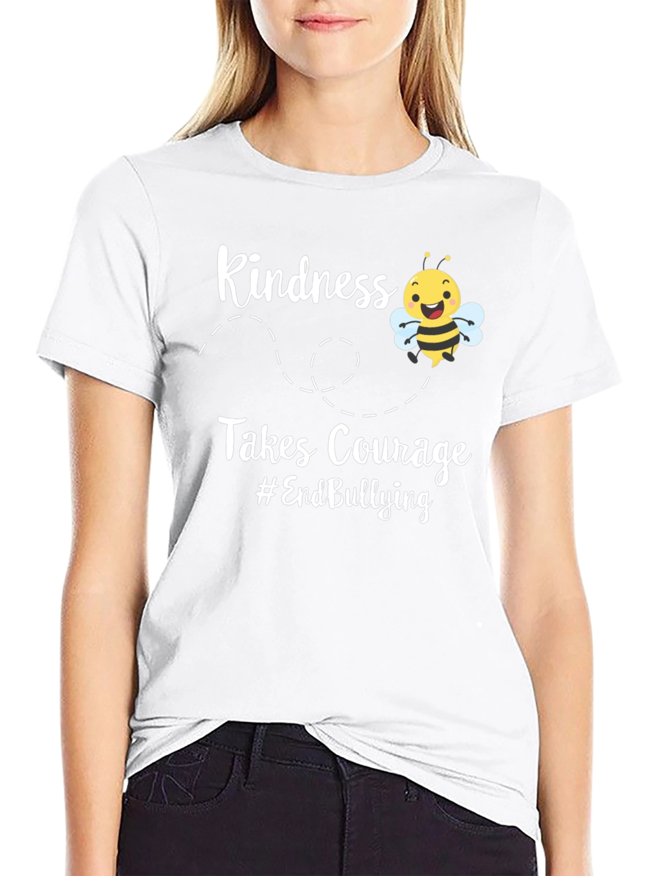 Kindness Takes Courage Bee Graphic T-Shirt