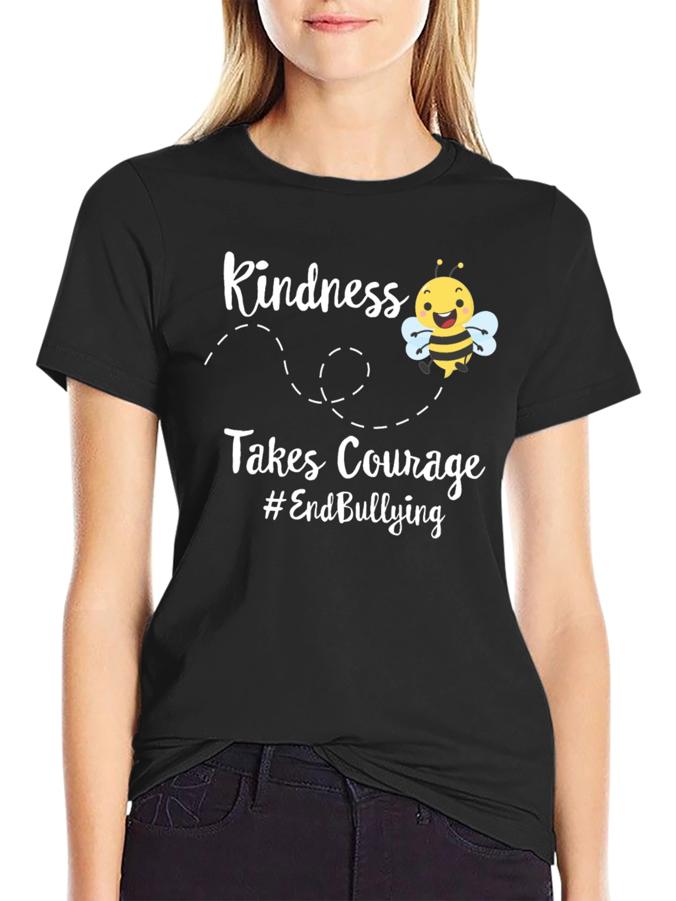Kindness Takes Courage Bee Graphic T-Shirt