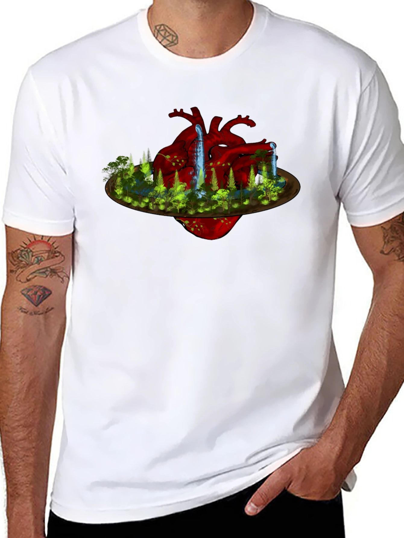 Nature Heart T-Shirt: Unique Design