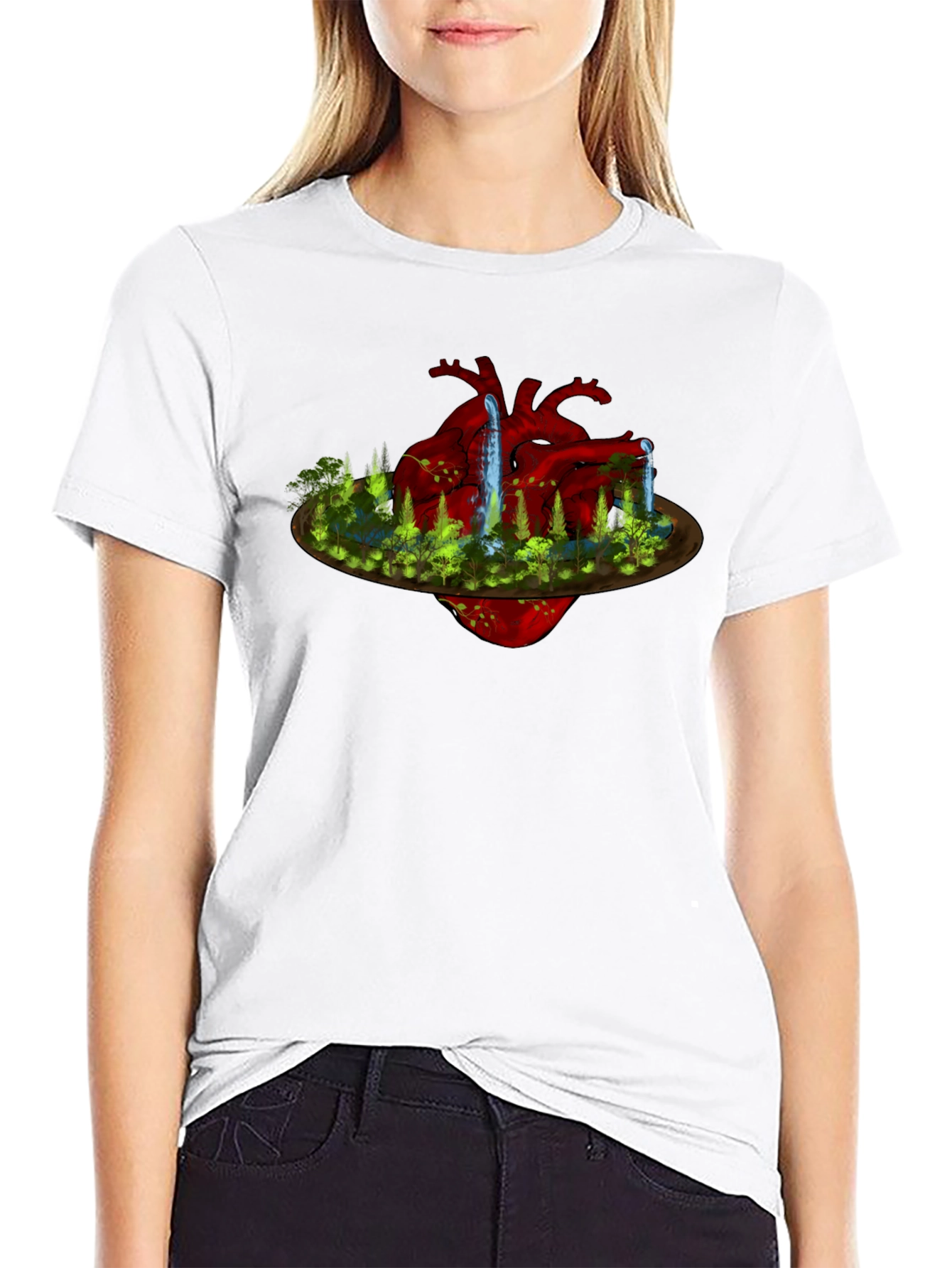 Nature Heart T-Shirt: Unique Design